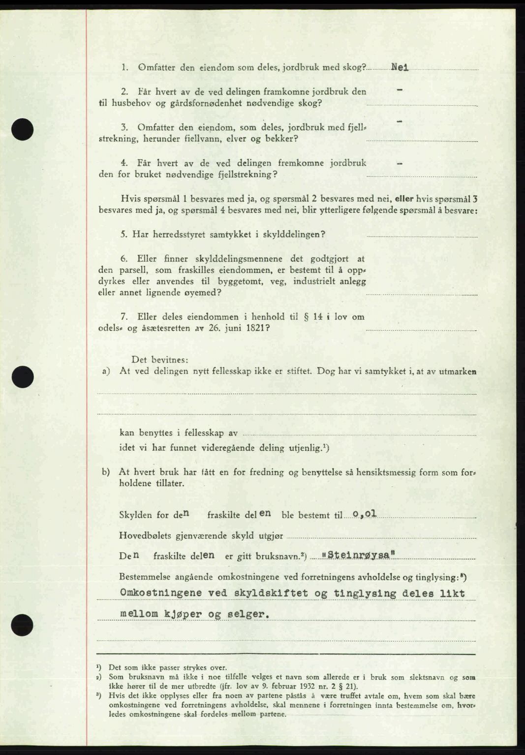 Romsdal sorenskriveri, AV/SAT-A-4149/1/2/2C: Pantebok nr. A22, 1947-1947, Dagboknr: 45/1947