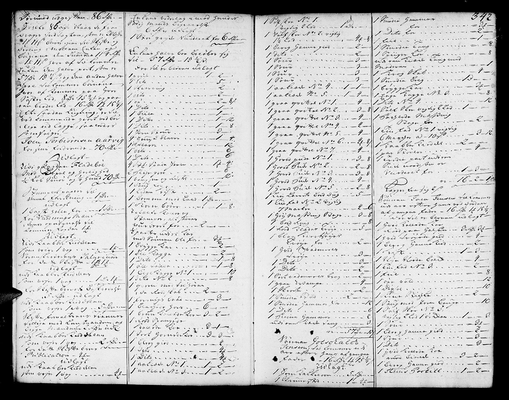 Sunnhordland sorenskrivar, SAB/A-2401/1/H/Ha/Haa/L0006: Skifteprotokollar. Register på lesesal. Fol. 1061- ut, 1749-1751, s. 341b-342a