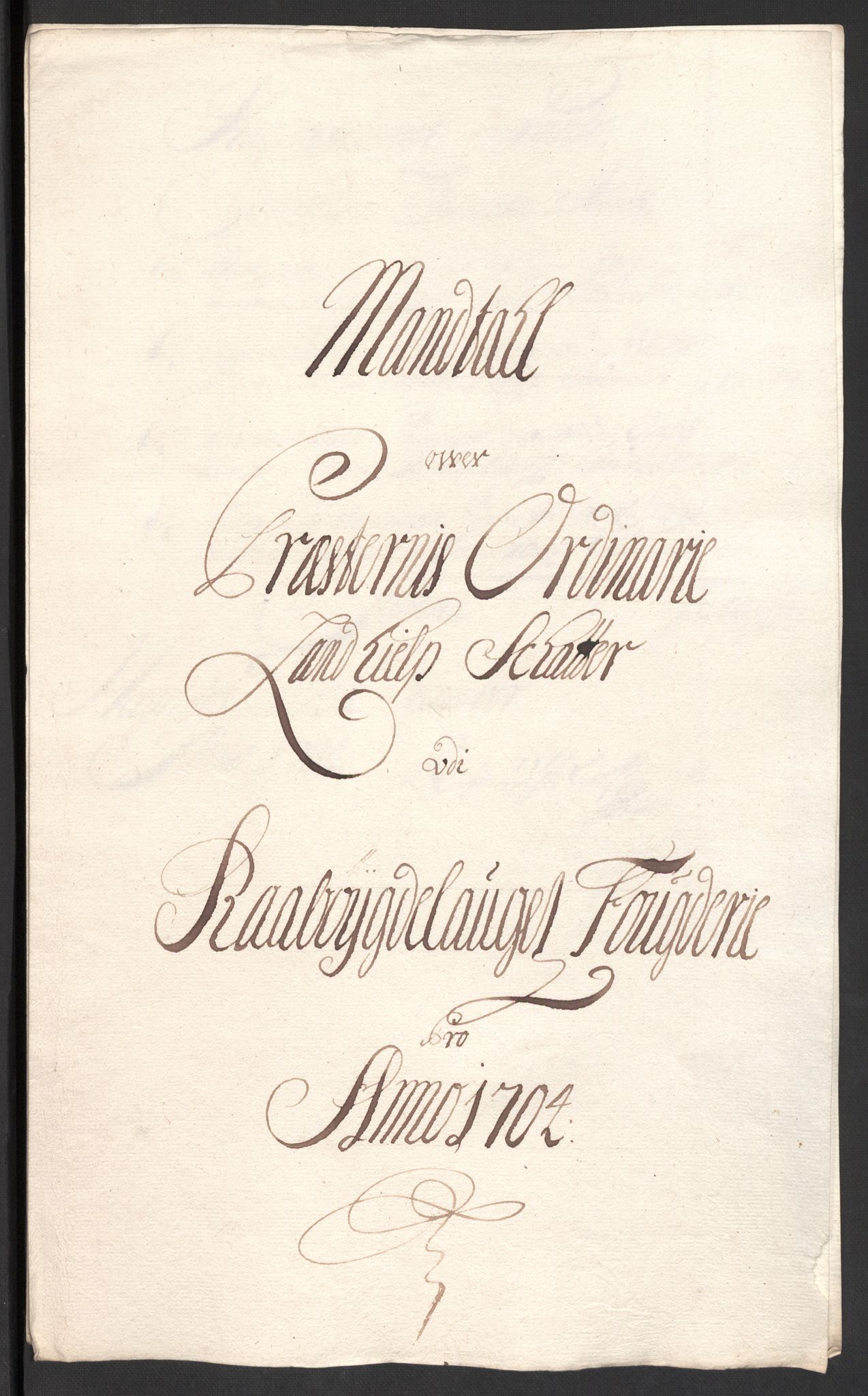 Rentekammeret inntil 1814, Reviderte regnskaper, Fogderegnskap, RA/EA-4092/R40/L2447: Fogderegnskap Råbyggelag, 1703-1705, s. 288