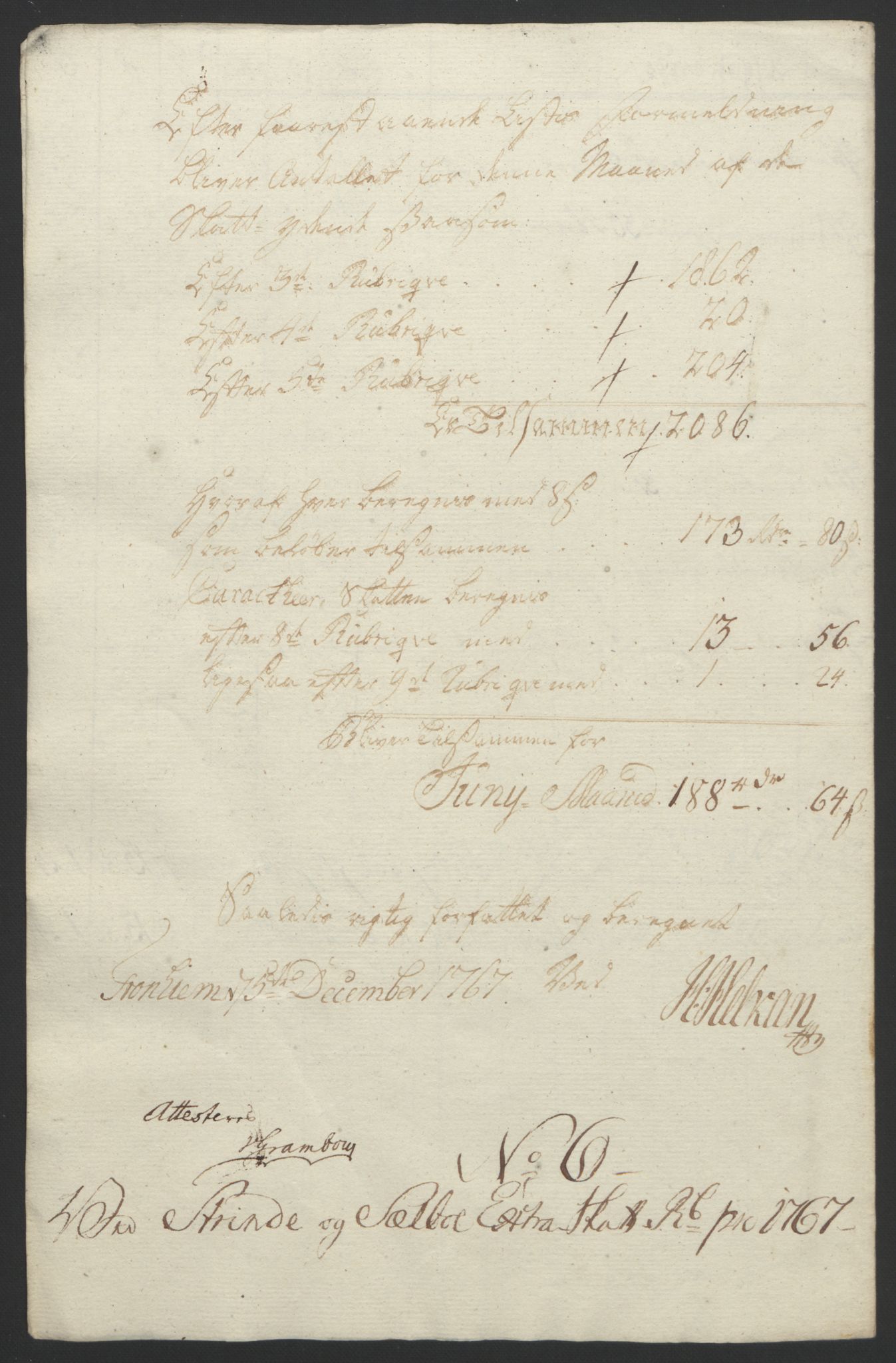 Rentekammeret inntil 1814, Reviderte regnskaper, Fogderegnskap, AV/RA-EA-4092/R61/L4180: Ekstraskatten Strinda og Selbu, 1762-1767, s. 381