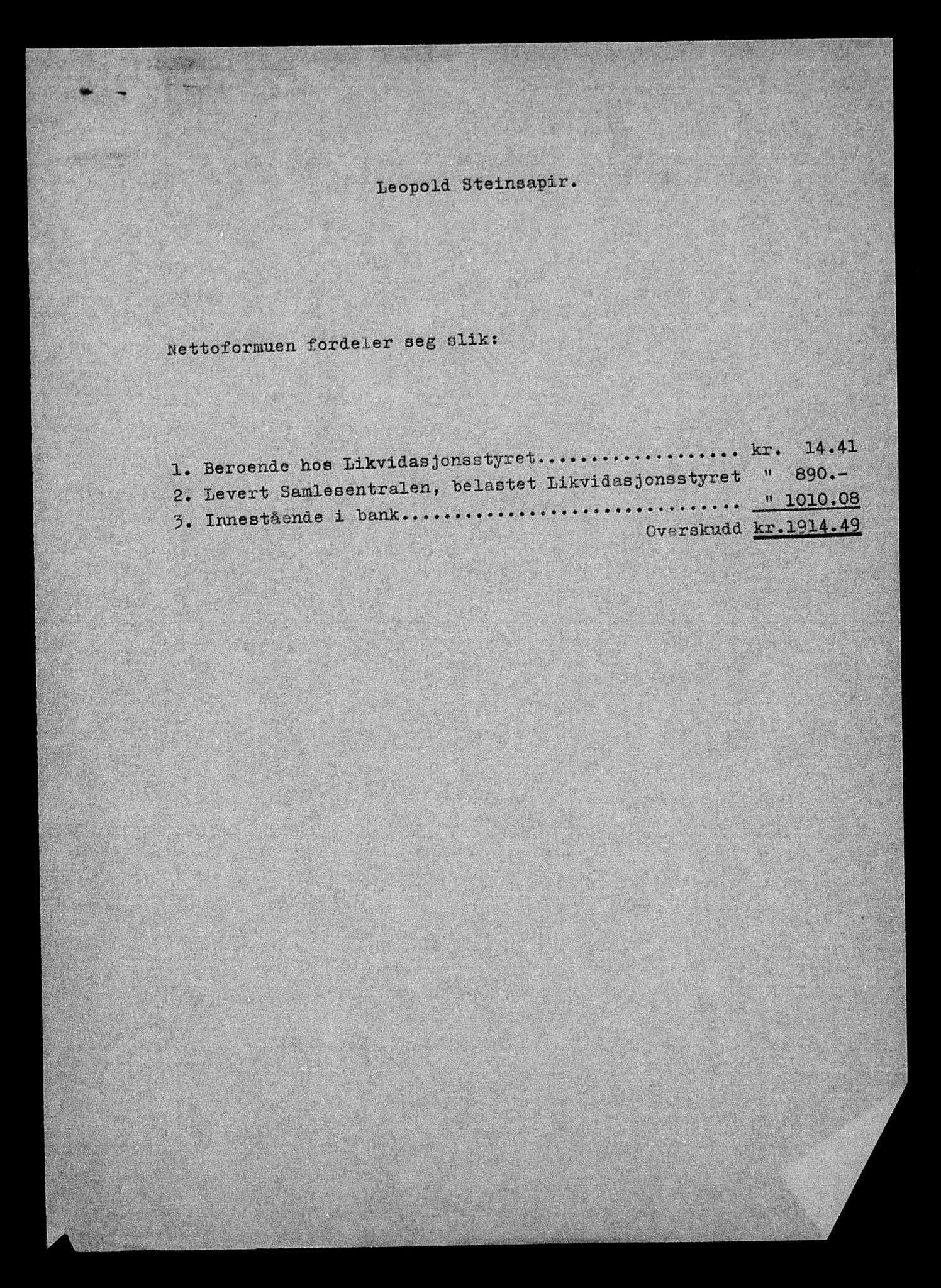 Justisdepartementet, Tilbakeføringskontoret for inndratte formuer, AV/RA-S-1564/H/Hc/Hcc/L0983: --, 1945-1947, s. 101