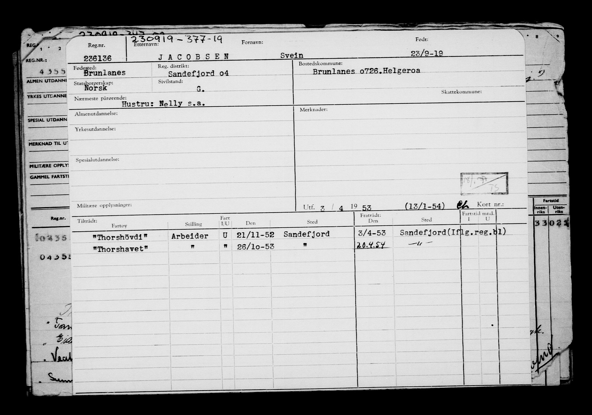 Direktoratet for sjømenn, AV/RA-S-3545/G/Gb/L0172: Hovedkort, 1919, s. 107