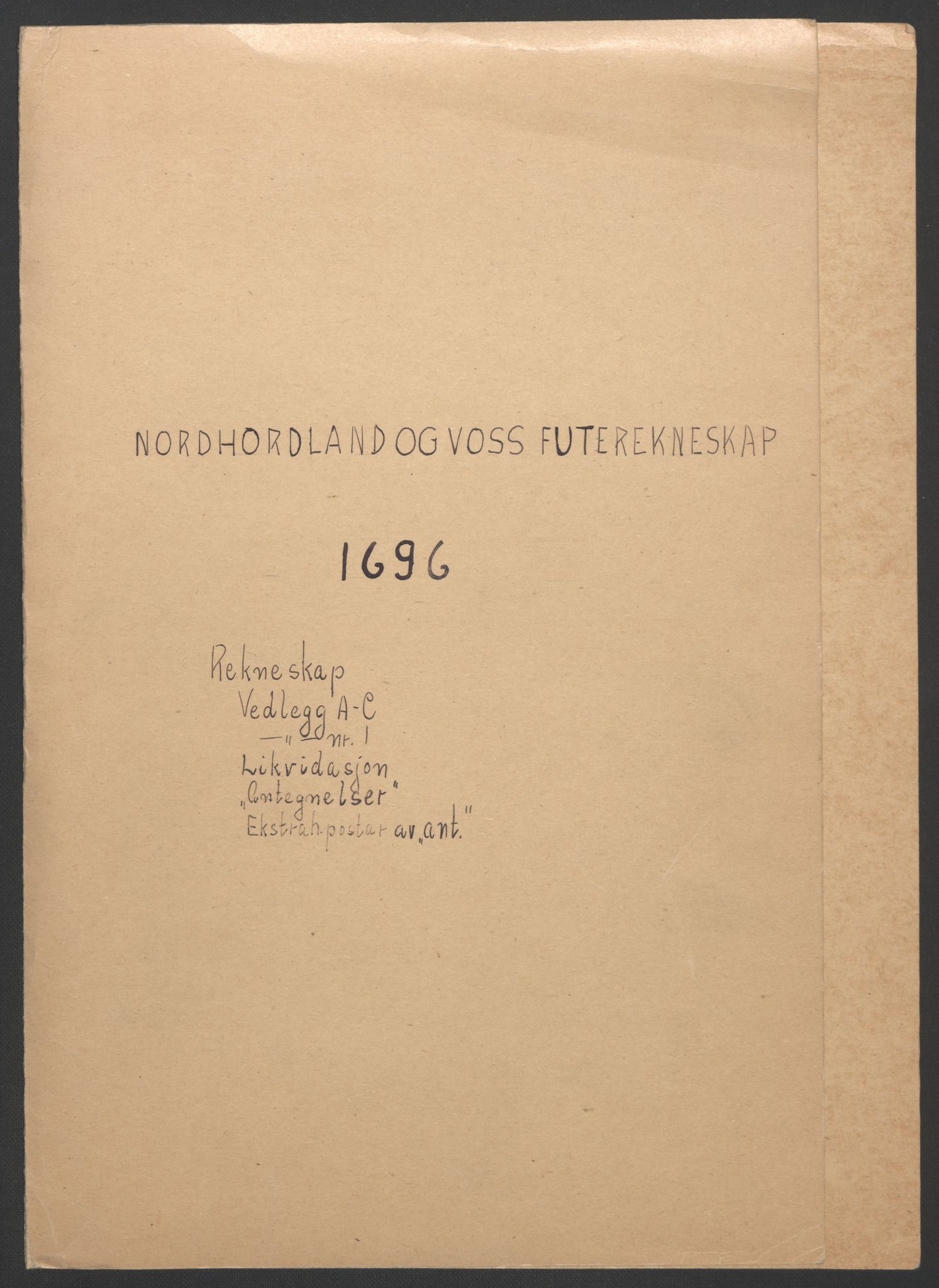 Rentekammeret inntil 1814, Reviderte regnskaper, Fogderegnskap, AV/RA-EA-4092/R51/L3183: Fogderegnskap Nordhordland og Voss, 1695-1697, s. 136