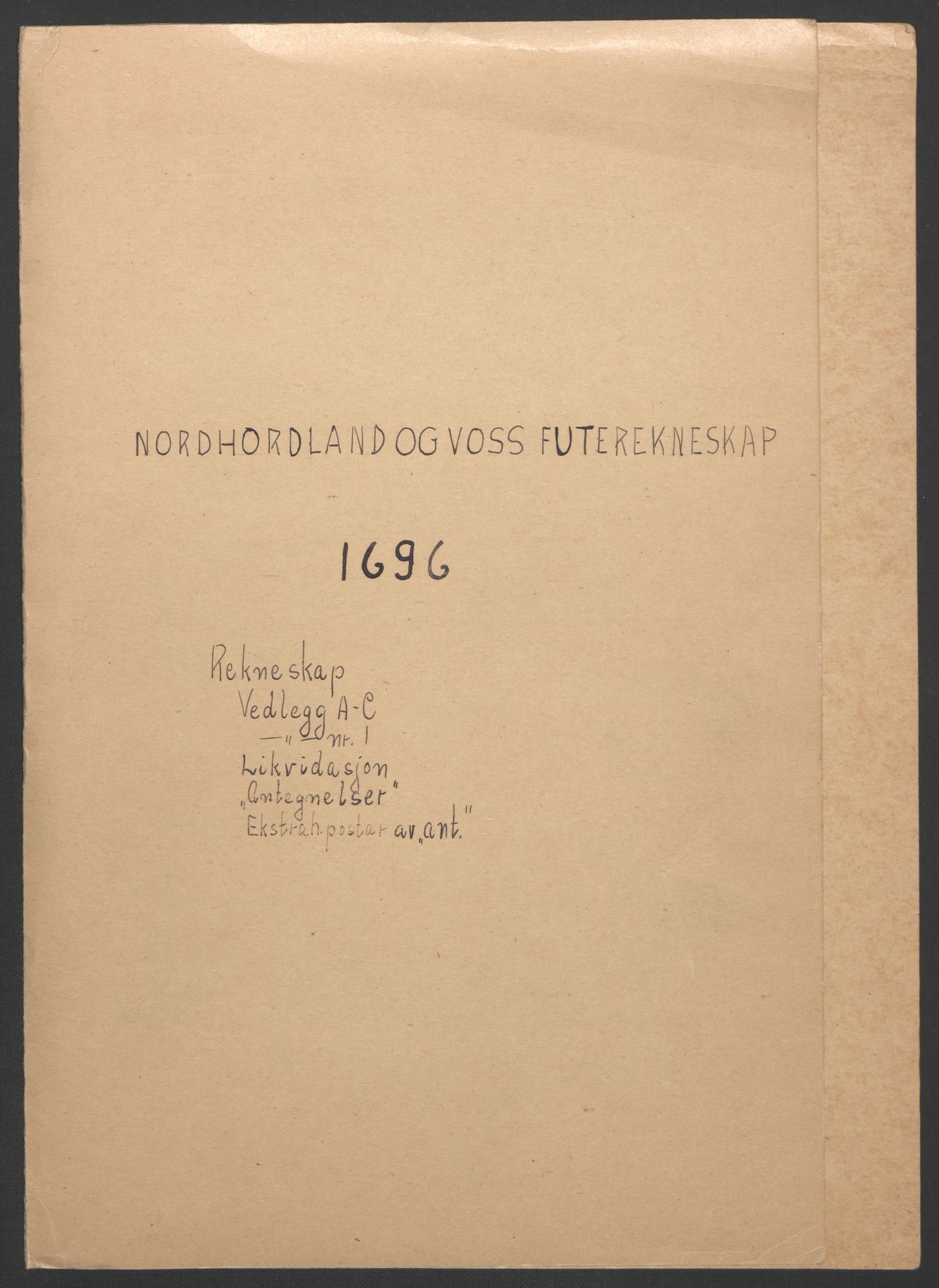 Rentekammeret inntil 1814, Reviderte regnskaper, Fogderegnskap, RA/EA-4092/R51/L3183: Fogderegnskap Nordhordland og Voss, 1695-1697, s. 136