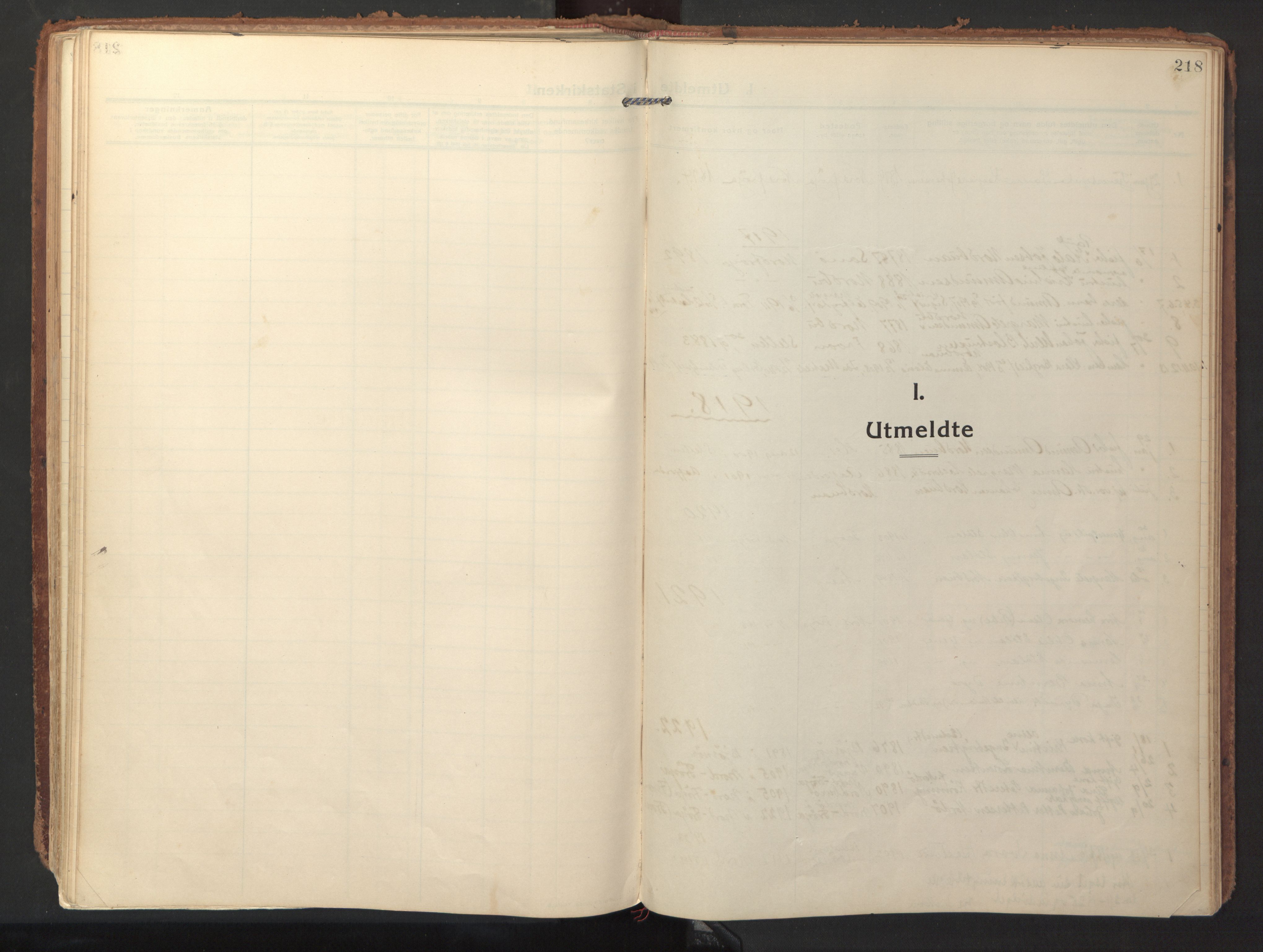 Ministerialprotokoller, klokkerbøker og fødselsregistre - Sør-Trøndelag, SAT/A-1456/640/L0581: Ministerialbok nr. 640A06, 1910-1924, s. 218