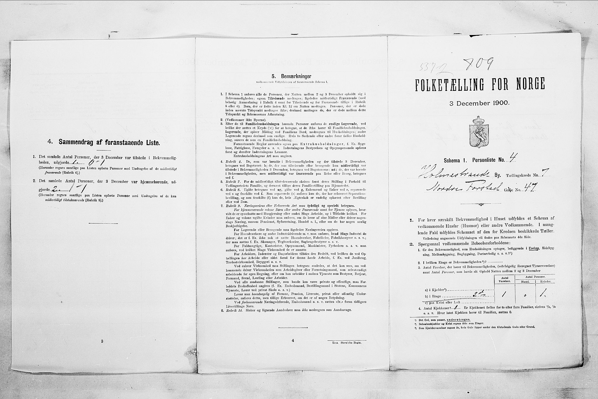 RA, Folketelling 1900 for 0702 Holmestrand kjøpstad, 1900, s. 192