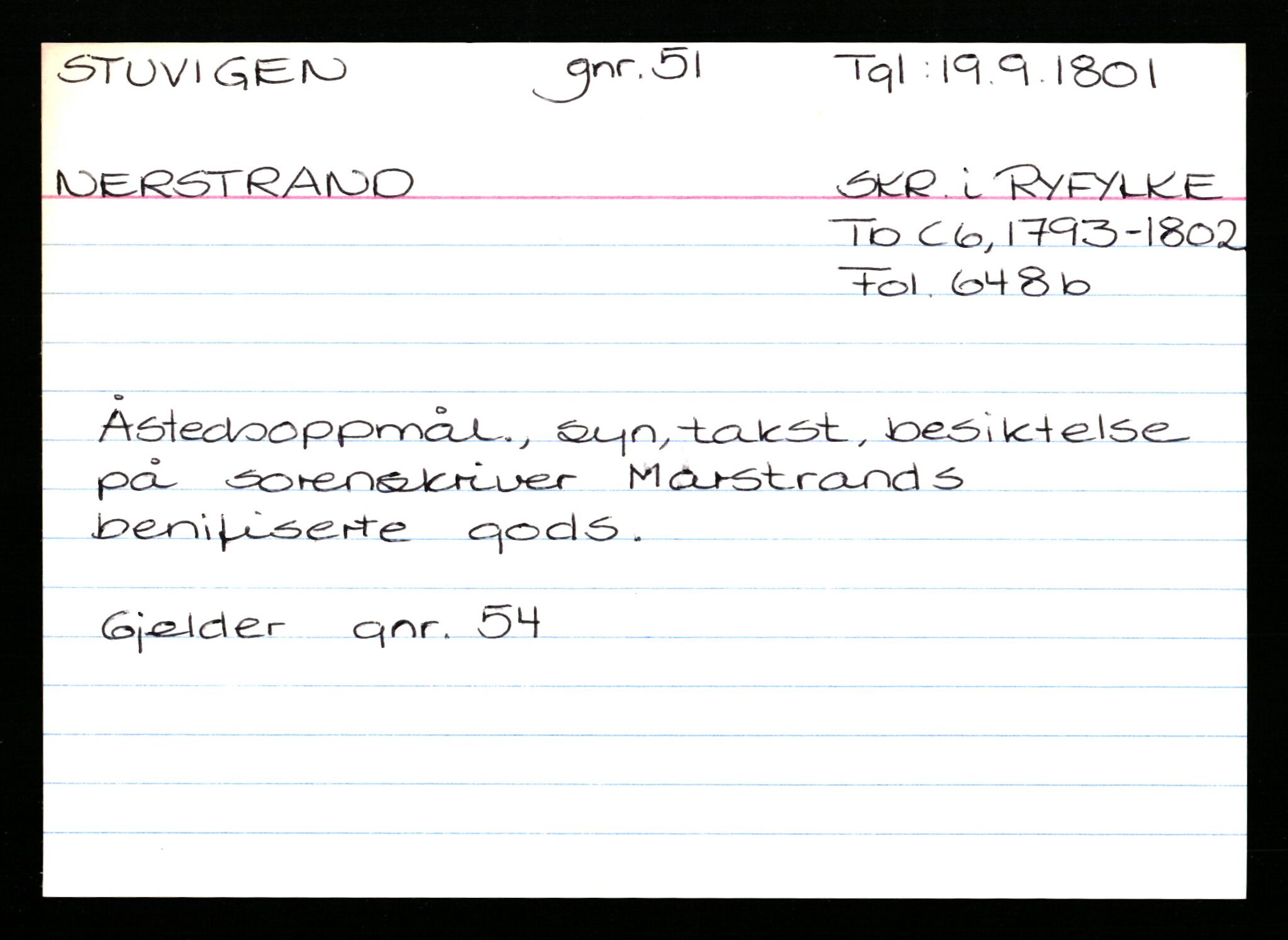 Statsarkivet i Stavanger, AV/SAST-A-101971/03/Y/Ym/L0056: Åstedskort sortert etter gårdsnavn: Stokkeland - Sund, 1600-1950, s. 488