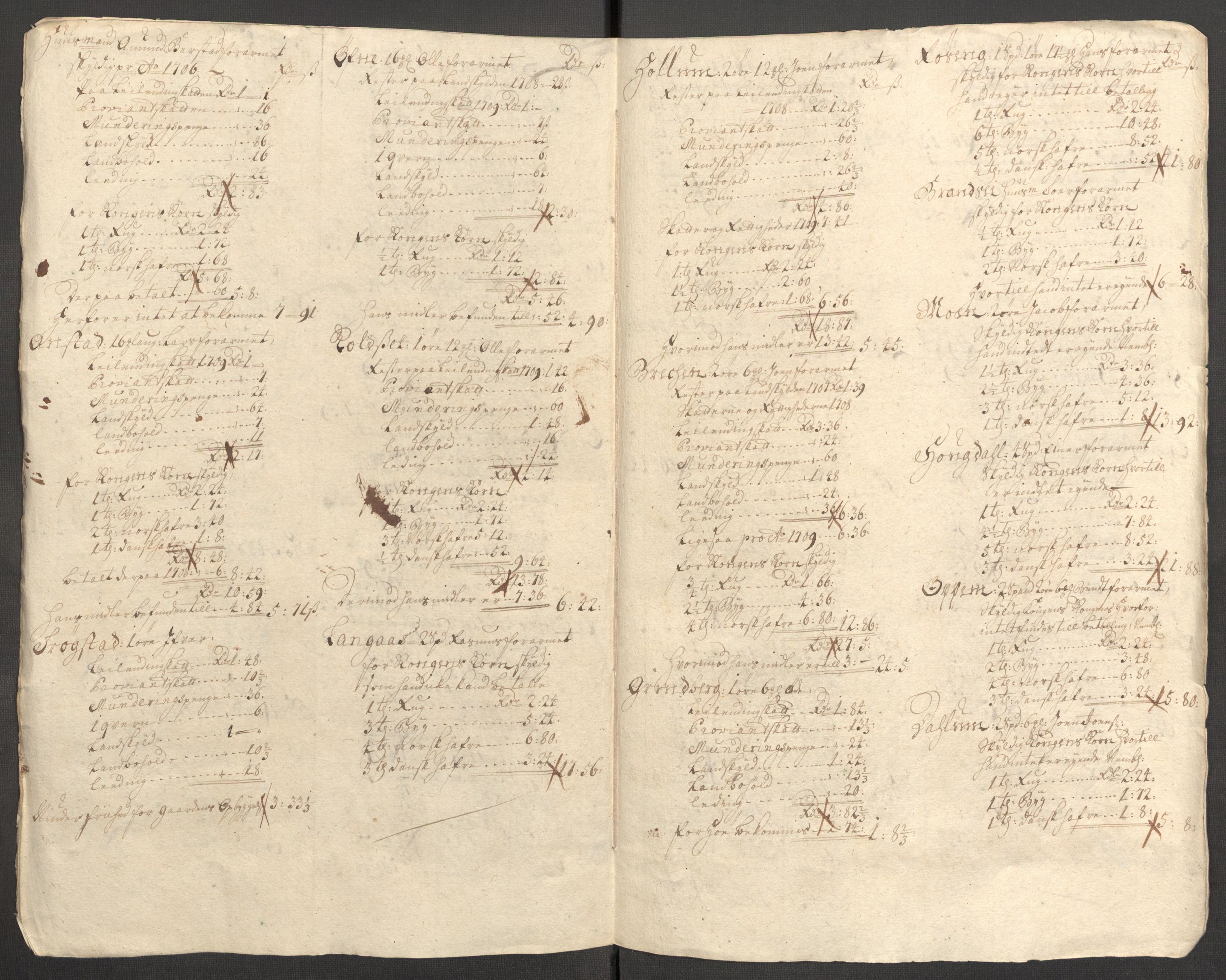 Rentekammeret inntil 1814, Reviderte regnskaper, Fogderegnskap, AV/RA-EA-4092/R63/L4317: Fogderegnskap Inderøy, 1709, s. 252