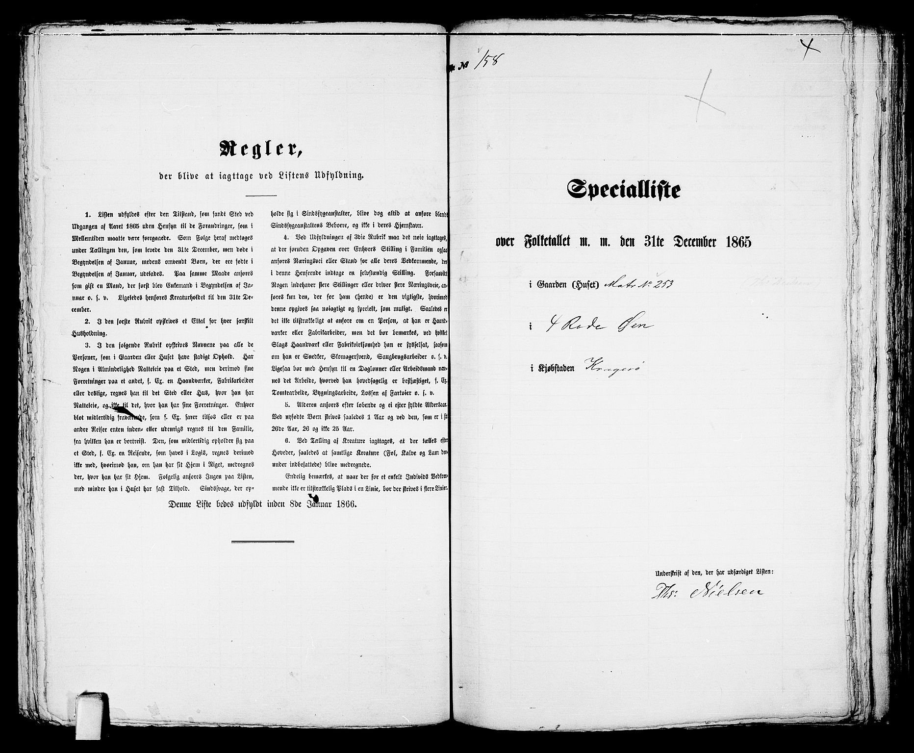 RA, Folketelling 1865 for 0801B Kragerø prestegjeld, Kragerø kjøpstad, 1865, s. 326