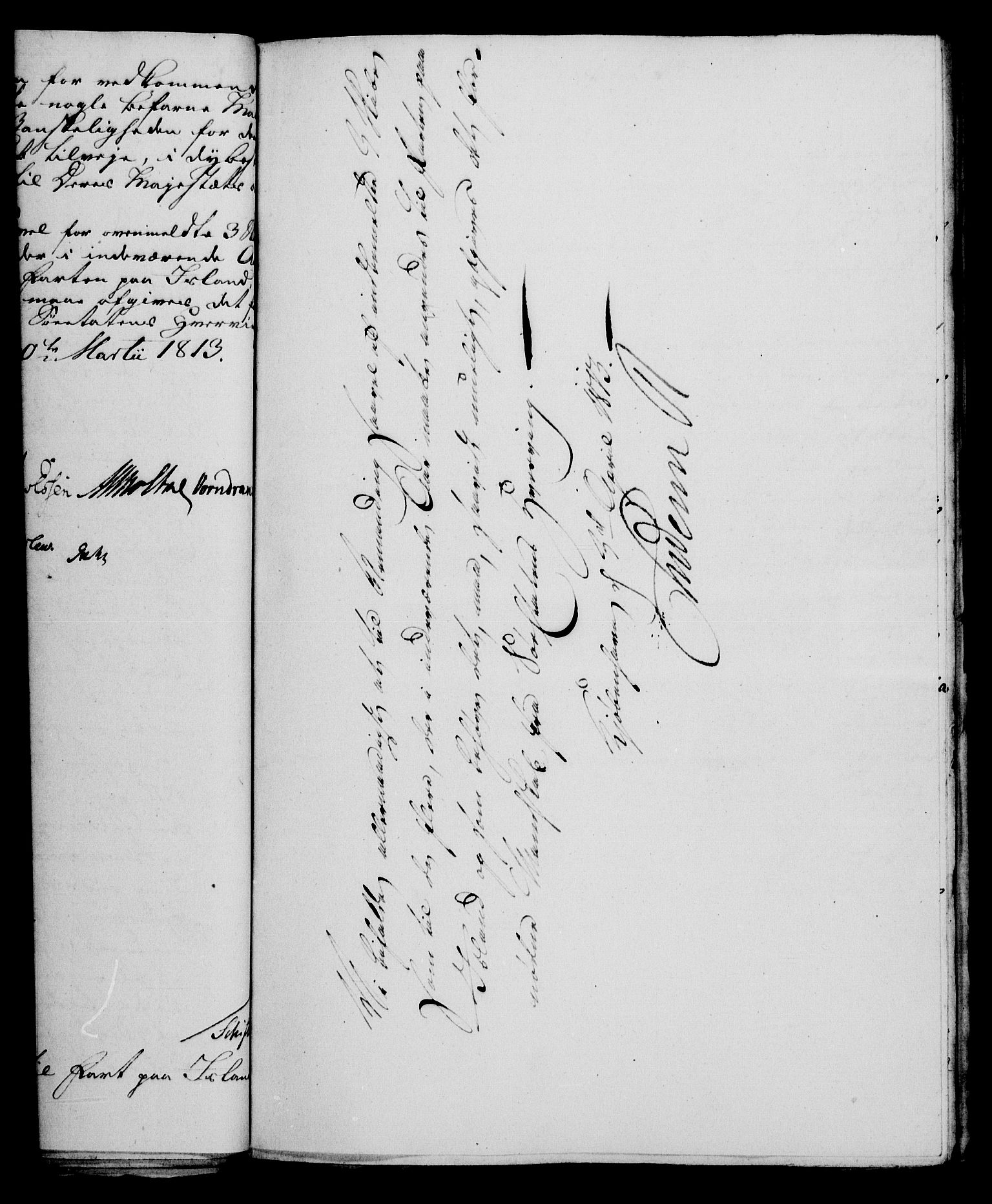 Rentekammeret, Kammerkanselliet, RA/EA-3111/G/Gf/Gfa/L0095: Norsk relasjons- og resolusjonsprotokoll (merket RK 52.95), 1813-1814, s. 186