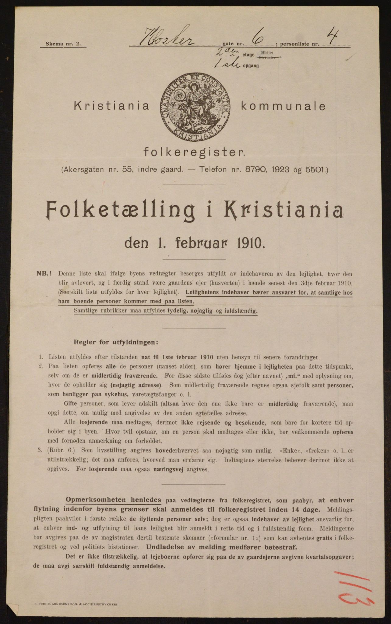 OBA, Kommunal folketelling 1.2.1910 for Kristiania, 1910, s. 50690