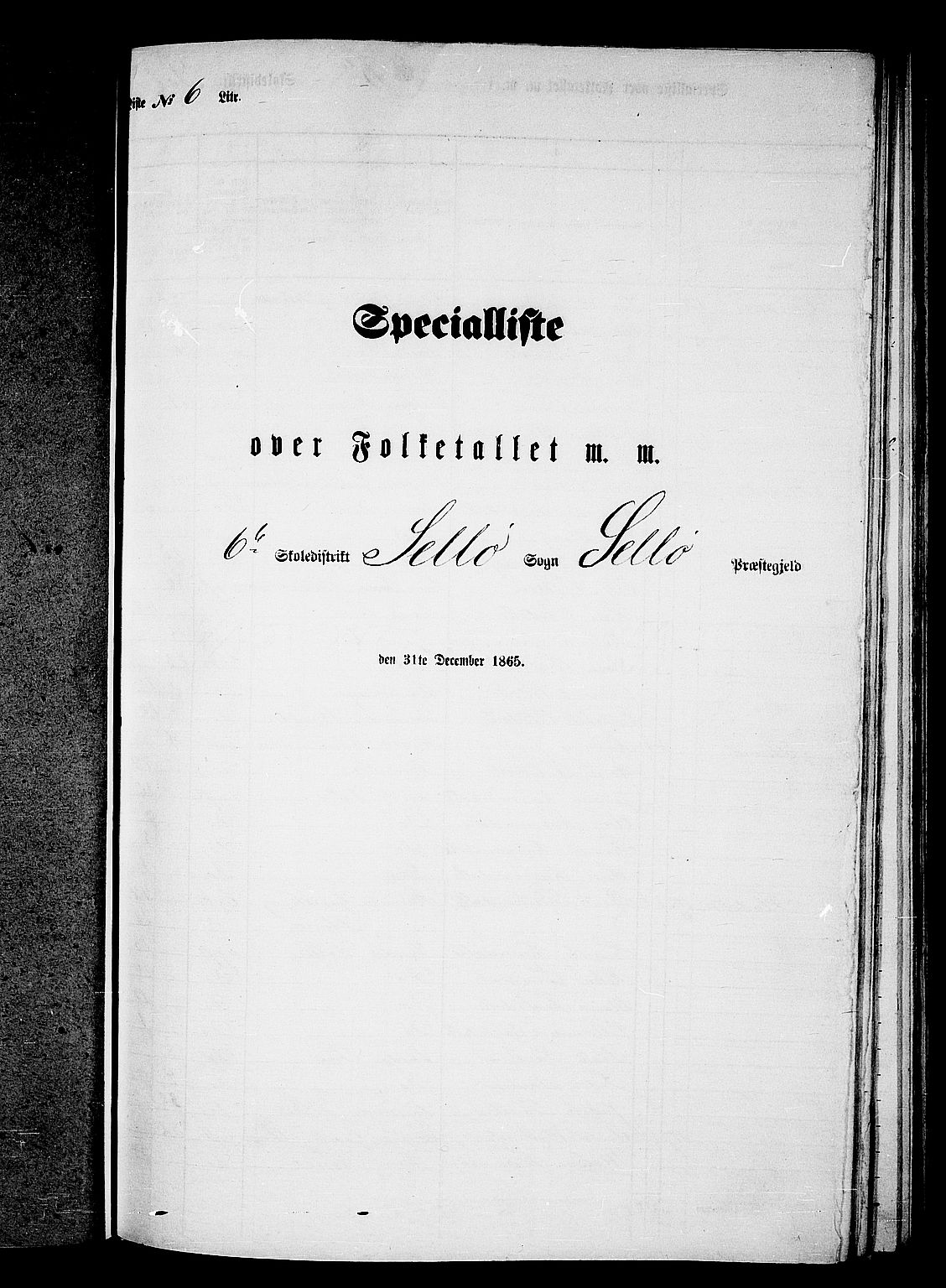 RA, Folketelling 1865 for 1441P Selje prestegjeld, 1865, s. 96