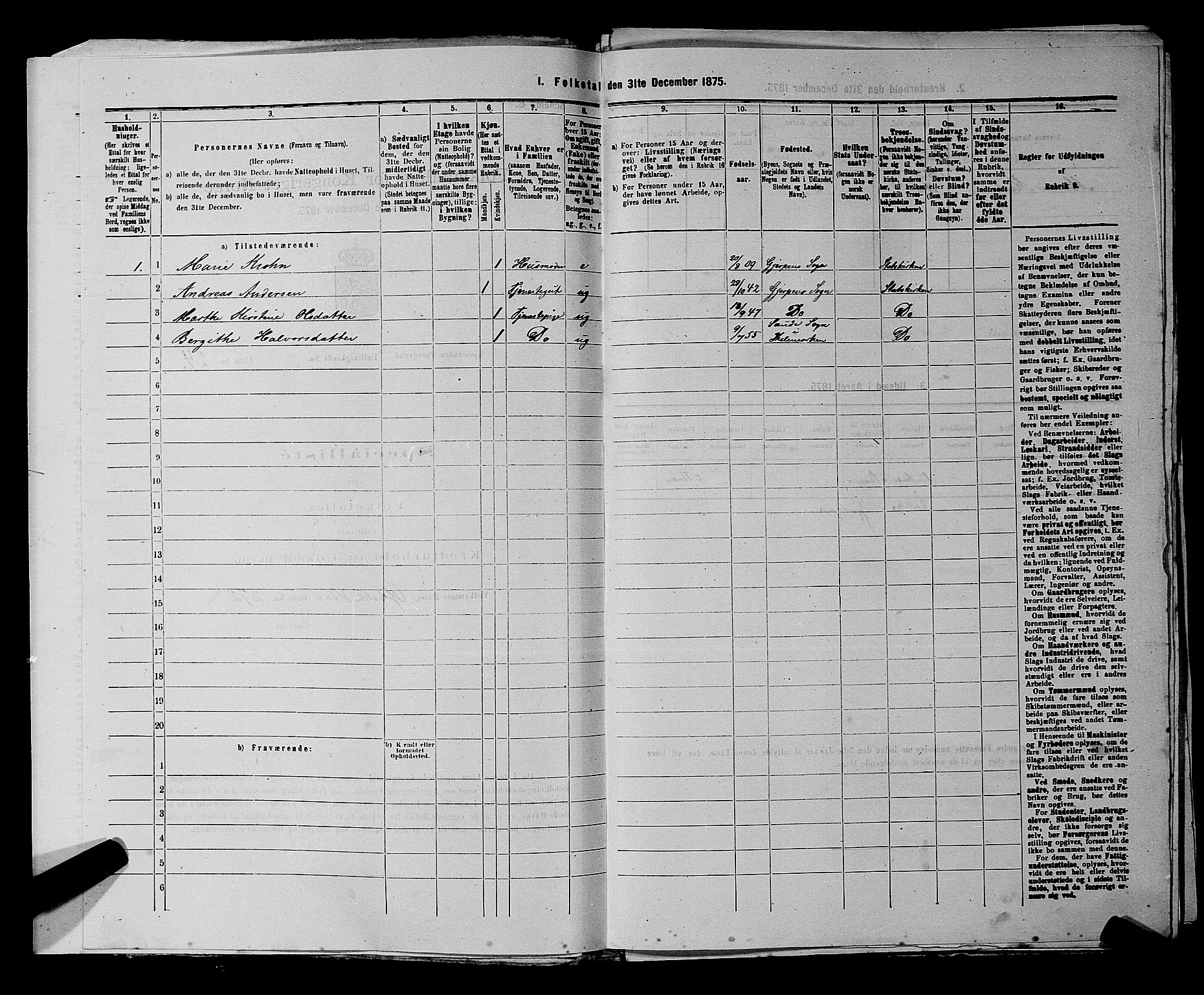 SAKO, Folketelling 1875 for 0805P Porsgrunn prestegjeld, 1875, s. 81