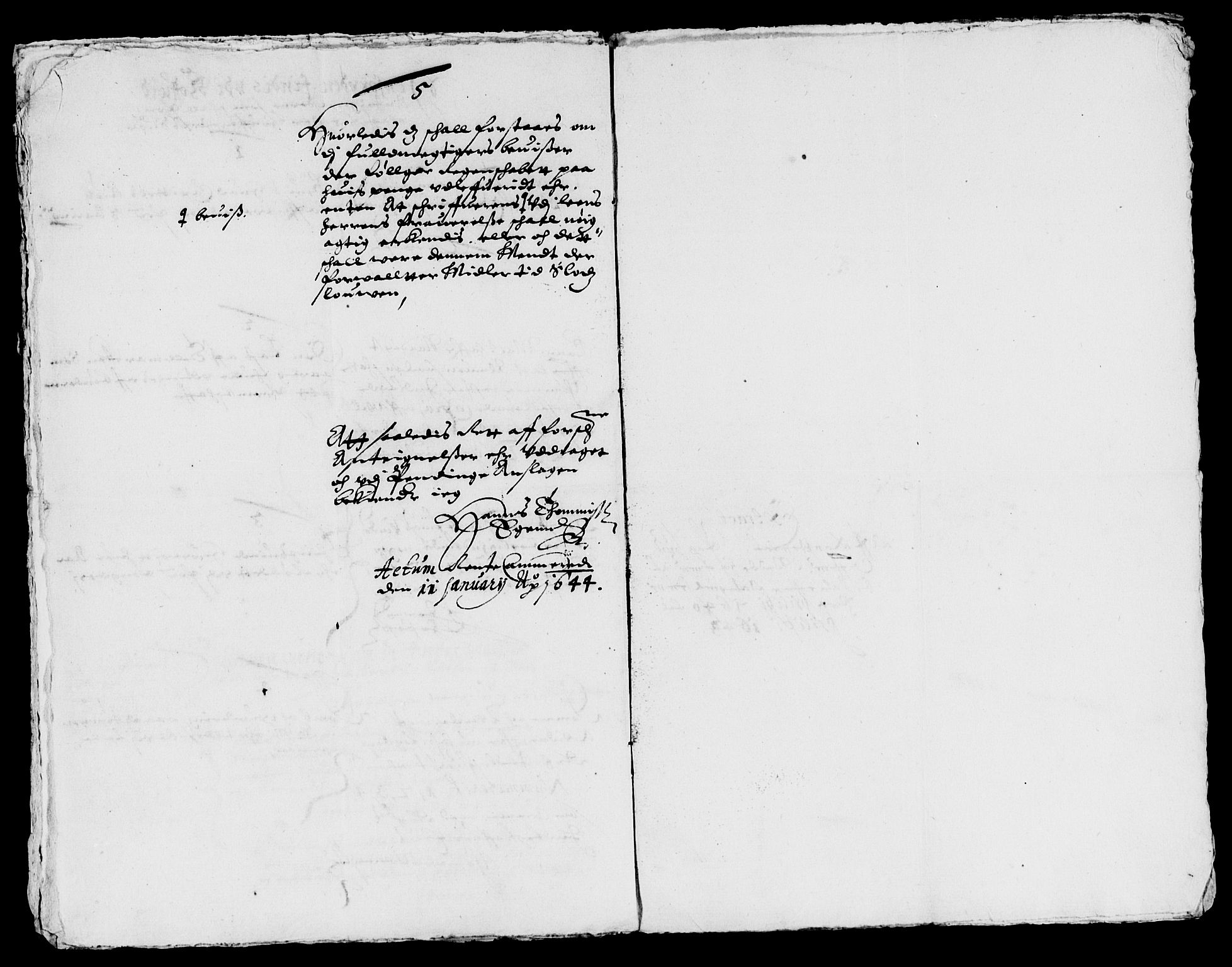 Rentekammeret inntil 1814, Reviderte regnskaper, Lensregnskaper, AV/RA-EA-5023/R/Rb/Rbp/L0028: Bratsberg len, 1642-1644