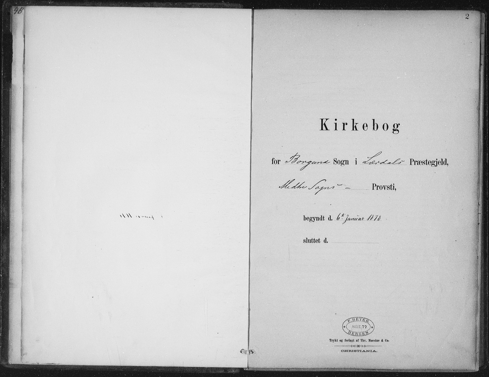 Lærdal sokneprestembete, SAB/A-81201: Ministerialbok nr. C  1, 1878-1911, s. 2