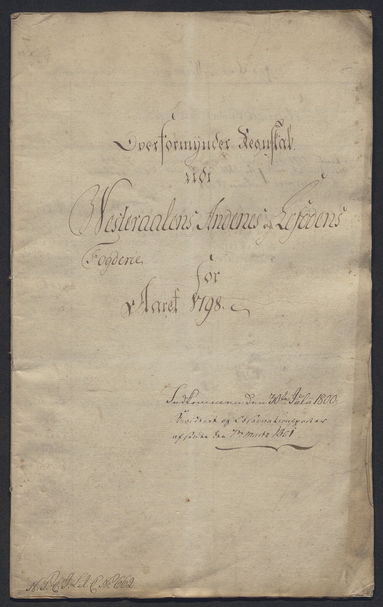 Danske Kanselli 1800-1814, RA/EA-3024/K/Kk/Kkb8/L0020: Lofoten sorenskriveri, 1796-1803, s. 121