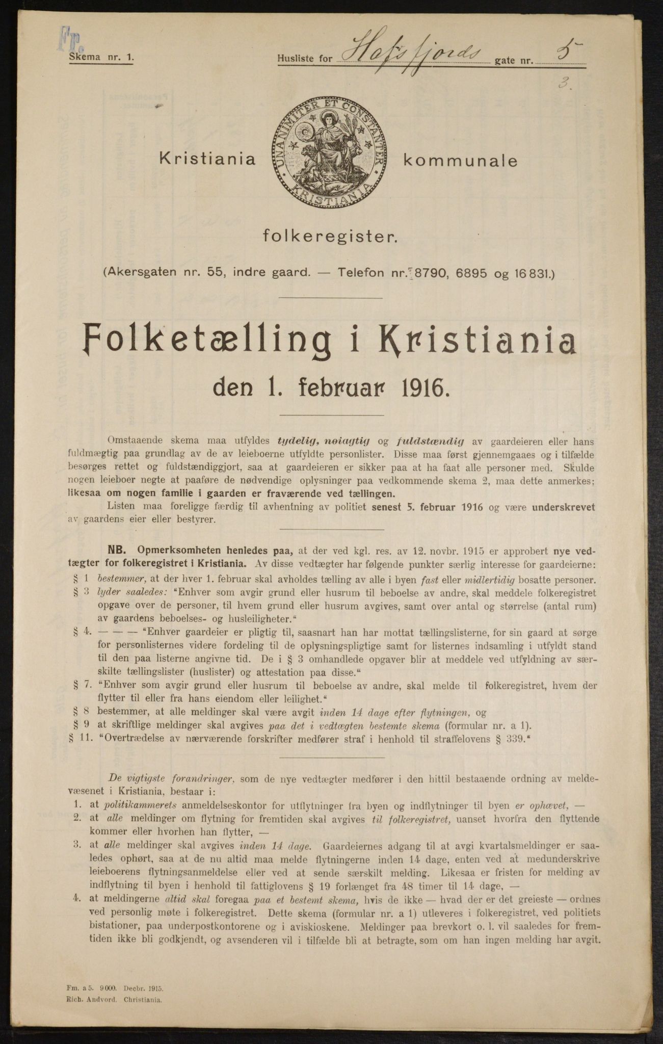 OBA, Kommunal folketelling 1.2.1916 for Kristiania, 1916, s. 33856