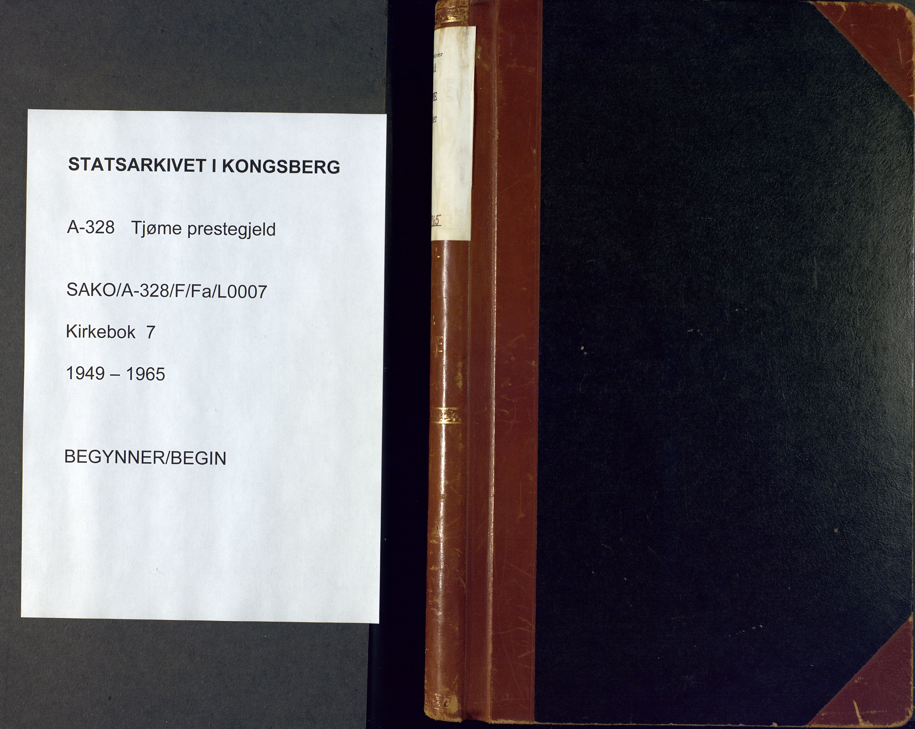 Tjøme kirkebøker, SAKO/A-328/G/Ga/L0005: Klokkerbok nr. 5, 1949-1965