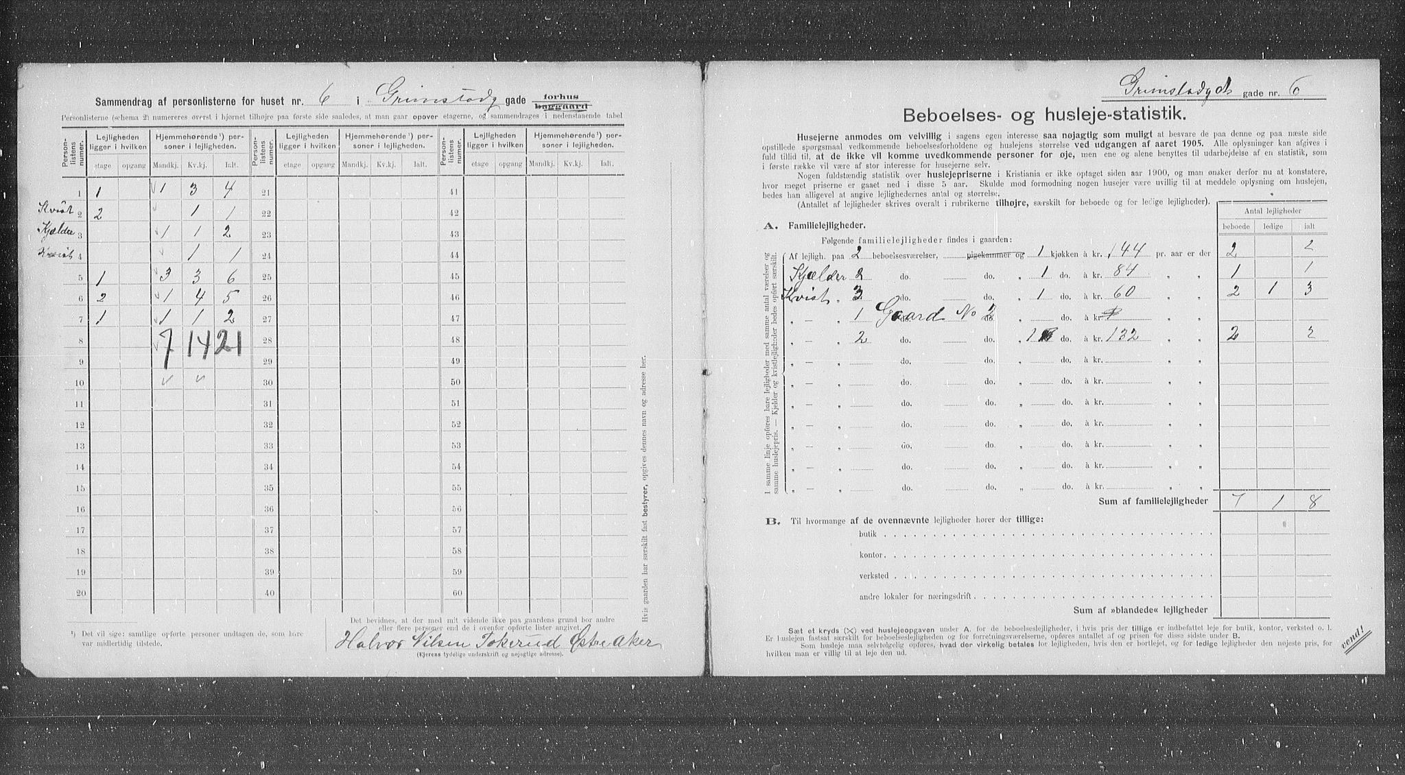 OBA, Kommunal folketelling 31.12.1905 for Kristiania kjøpstad, 1905, s. 15499