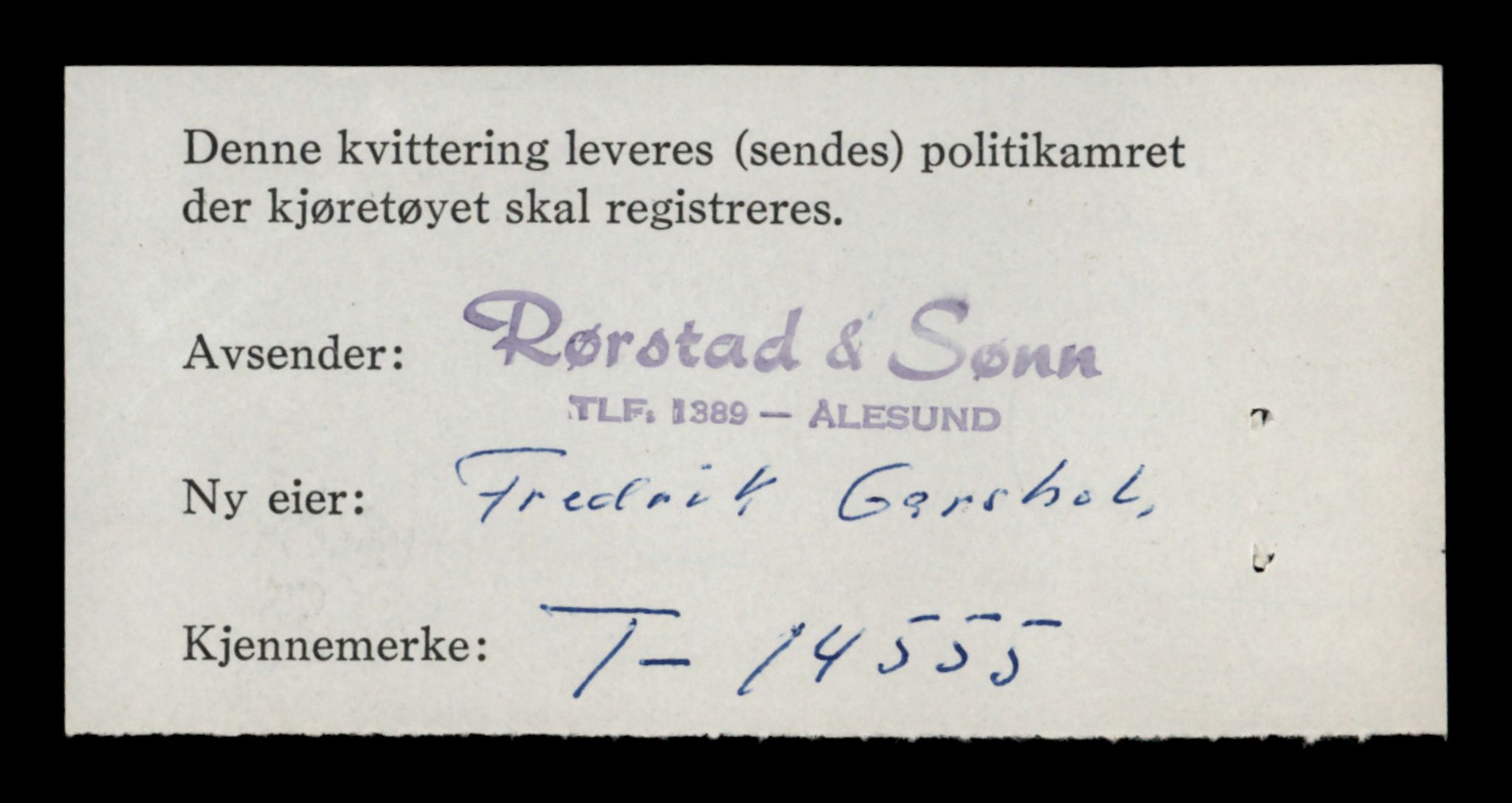 Møre og Romsdal vegkontor - Ålesund trafikkstasjon, AV/SAT-A-4099/F/Fe/L0046: Registreringskort for kjøretøy T 14445 - T 14579, 1927-1998