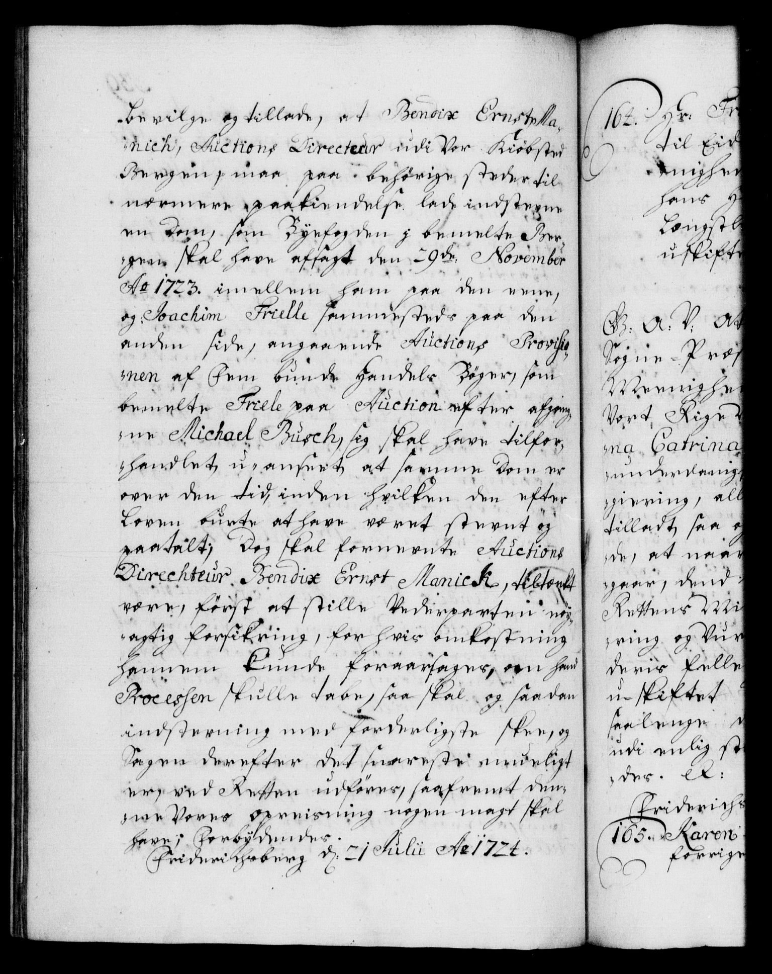 Danske Kanselli 1572-1799, AV/RA-EA-3023/F/Fc/Fca/Fcaa/L0024: Norske registre, 1723-1725, s. 339b