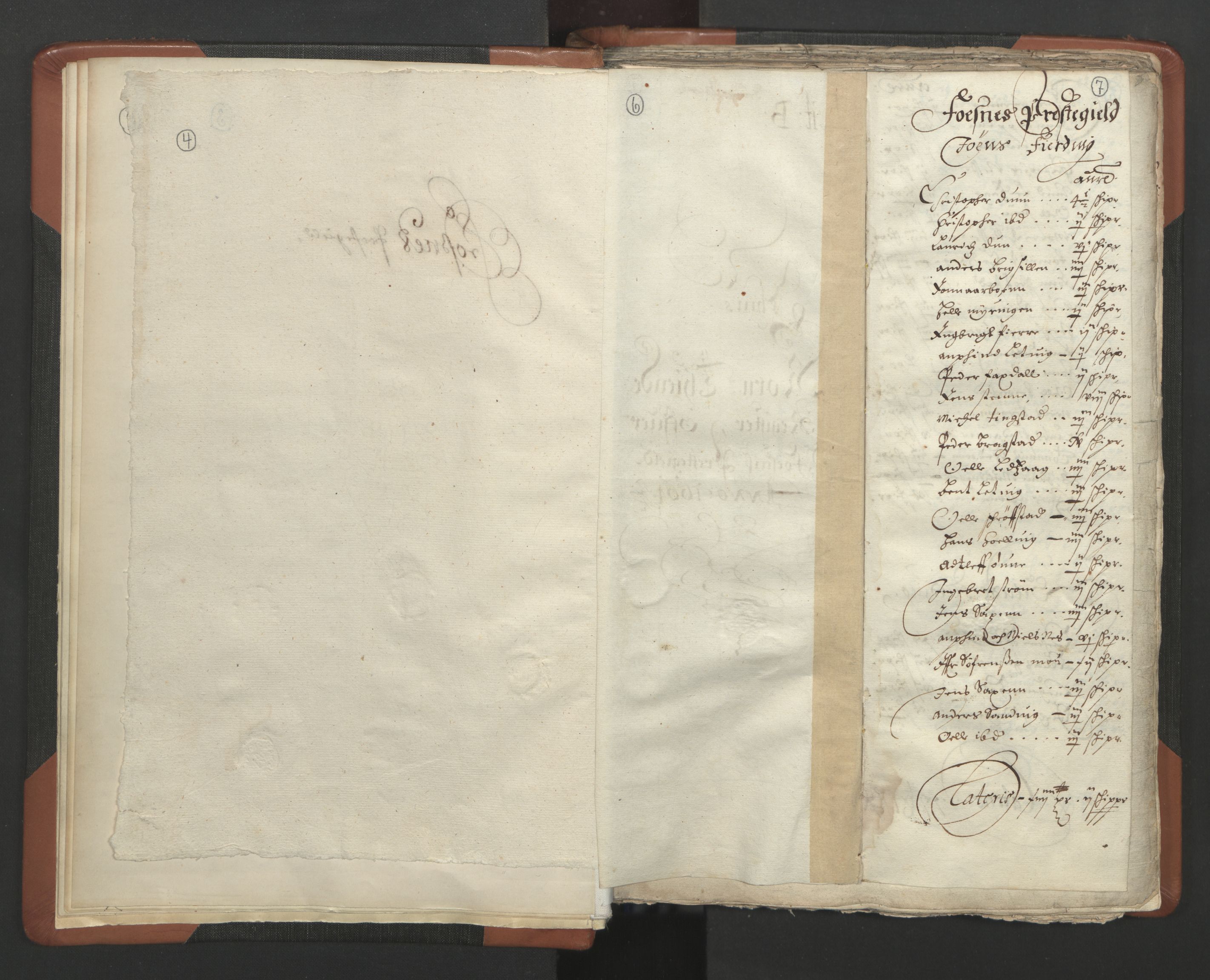 RA, Sogneprestenes manntall 1664-1666, nr. 34: Namdal prosti, 1664-1666, s. 6-7