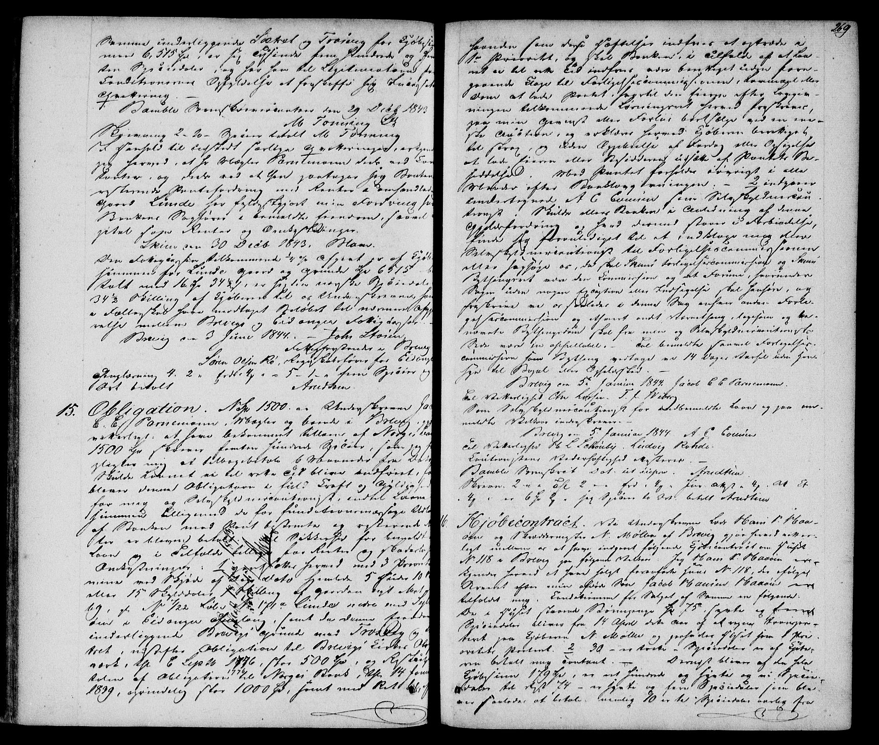 Bamble sorenskriveri, SAKO/A-214/G/Ga/Gaf/L0001: Pantebok nr. VI 1, 1771-1846, s. 269