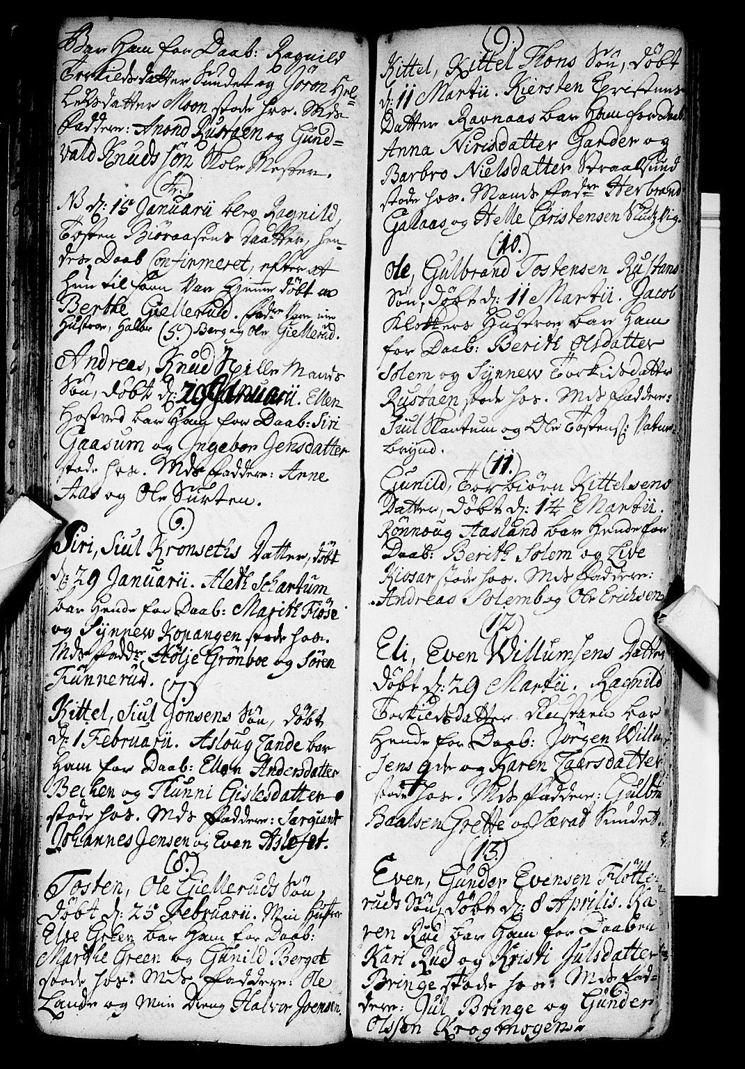 Flesberg kirkebøker, AV/SAKO-A-18/F/Fa/L0002: Ministerialbok nr. I 2, 1726-1747