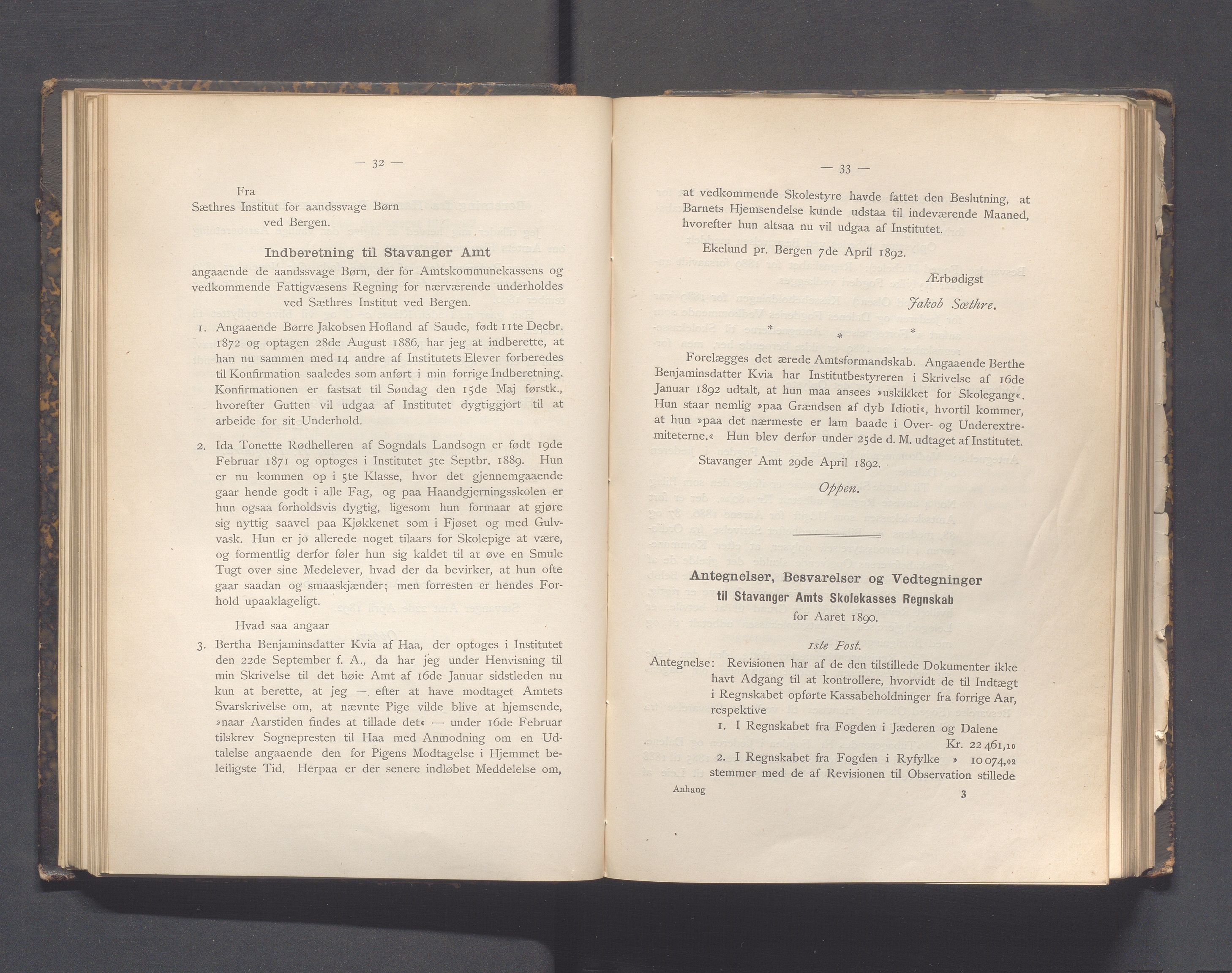 Rogaland fylkeskommune - Fylkesrådmannen , IKAR/A-900/A, 1892, s. 104