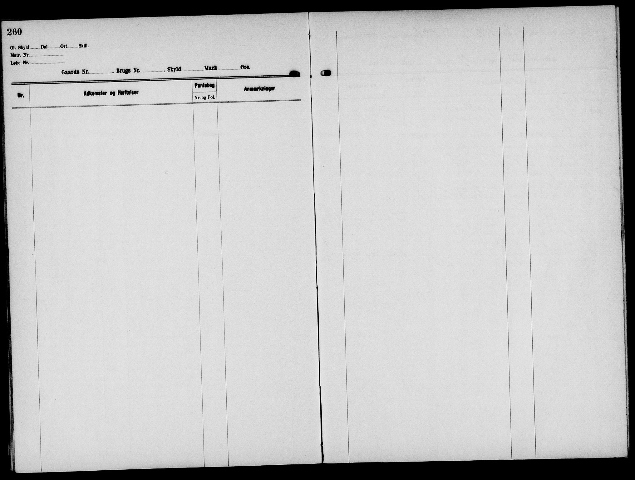 Solør tingrett, AV/SAH-TING-008/H/Ha/Hak/L0004: Panteregister nr. IV, 1900-1935, s. 260