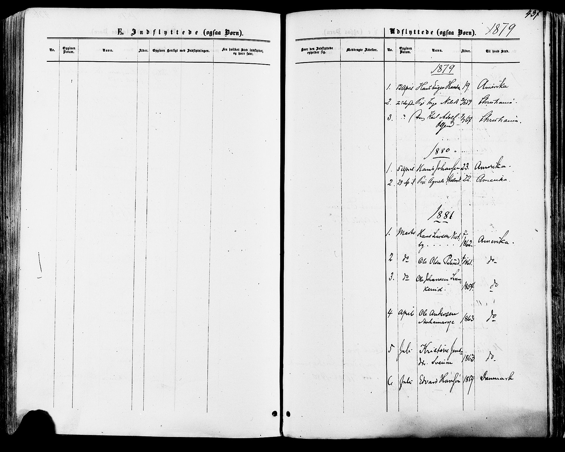 Vang prestekontor, Hedmark, SAH/PREST-008/H/Ha/Haa/L0015: Ministerialbok nr. 15, 1871-1885, s. 437