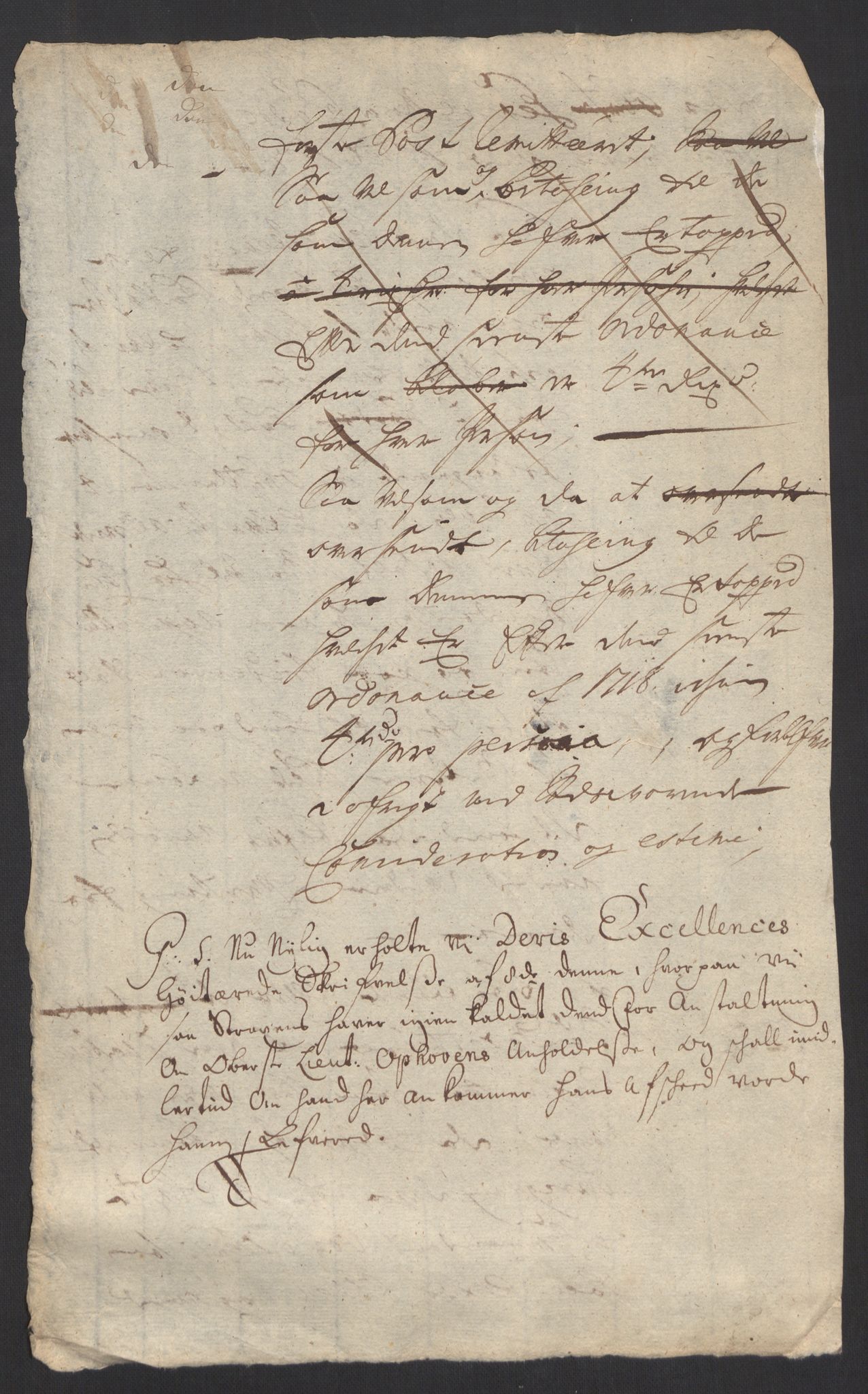 Kommanderende general (KG I) med Det norske krigsdirektorium, AV/RA-EA-5419/B/L0009: Kommanderende generals konsepter og kopibok, 1724-1727