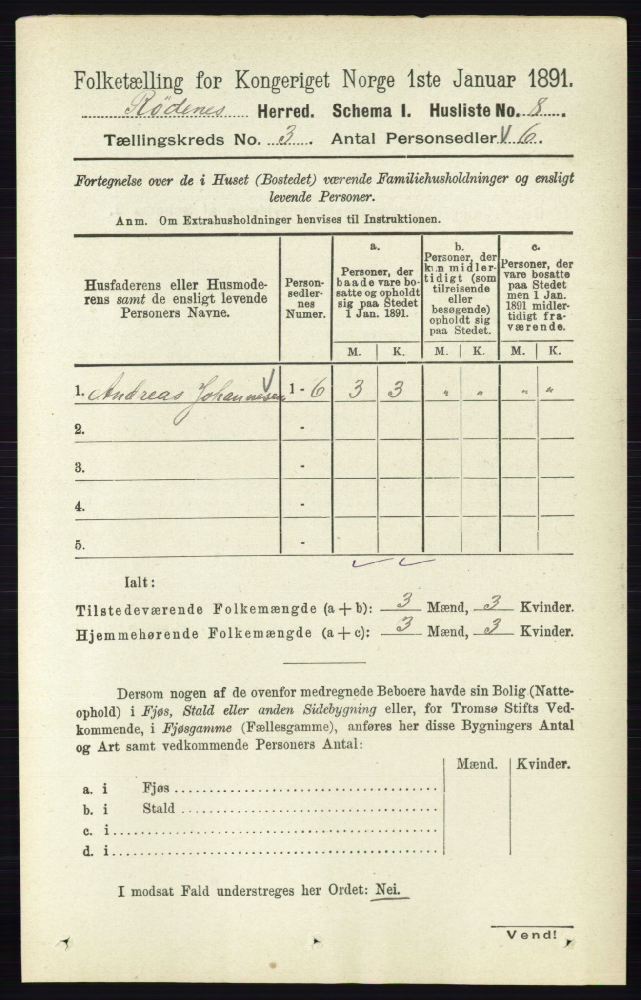 RA, Folketelling 1891 for 0120 Rødenes herred, 1891, s. 1134