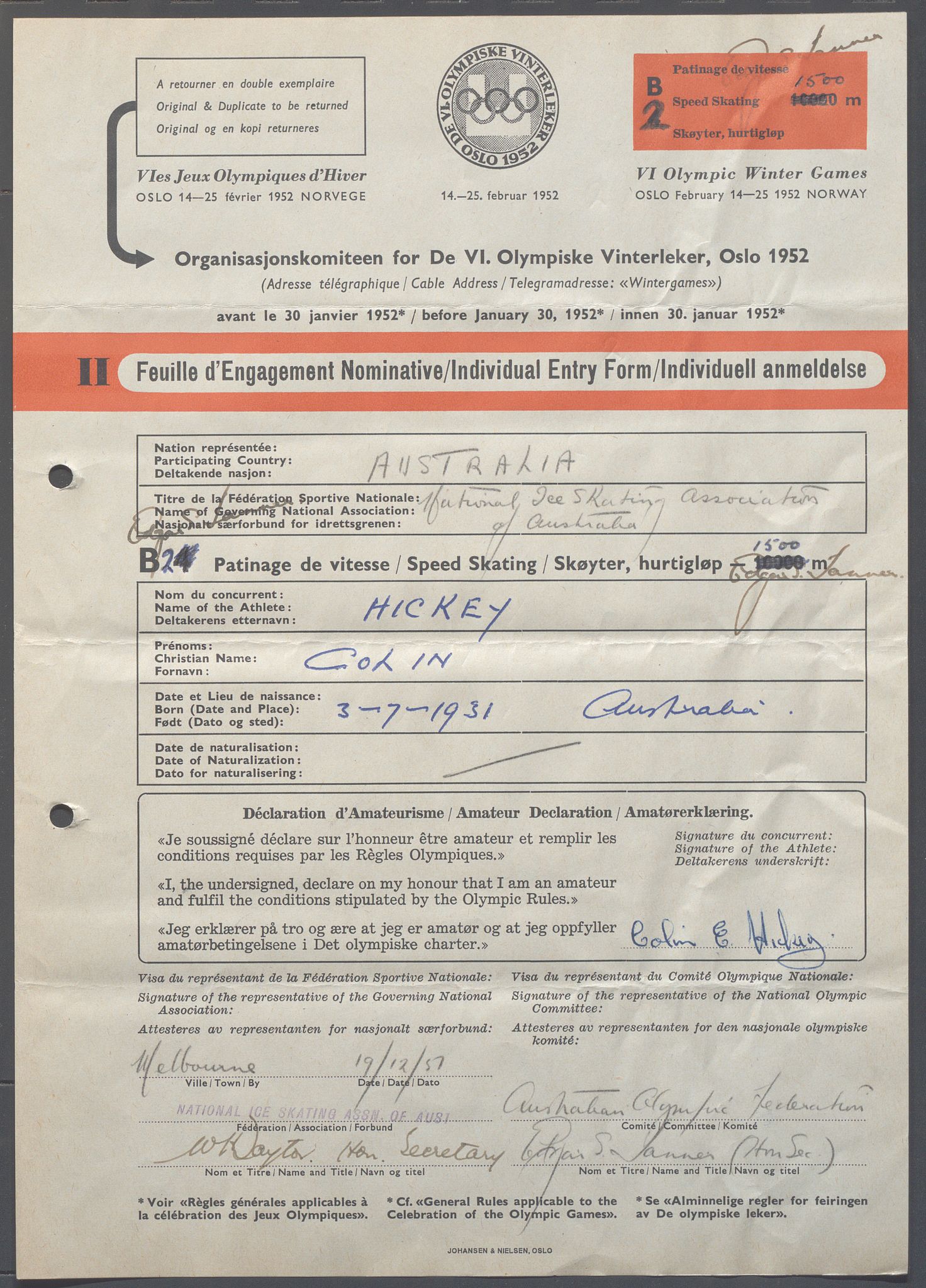 Organisasjonskomiteen for de VI. olympiske vinterleker, OBA/A-20130/H/Ha, 1951-1952, s. 1060