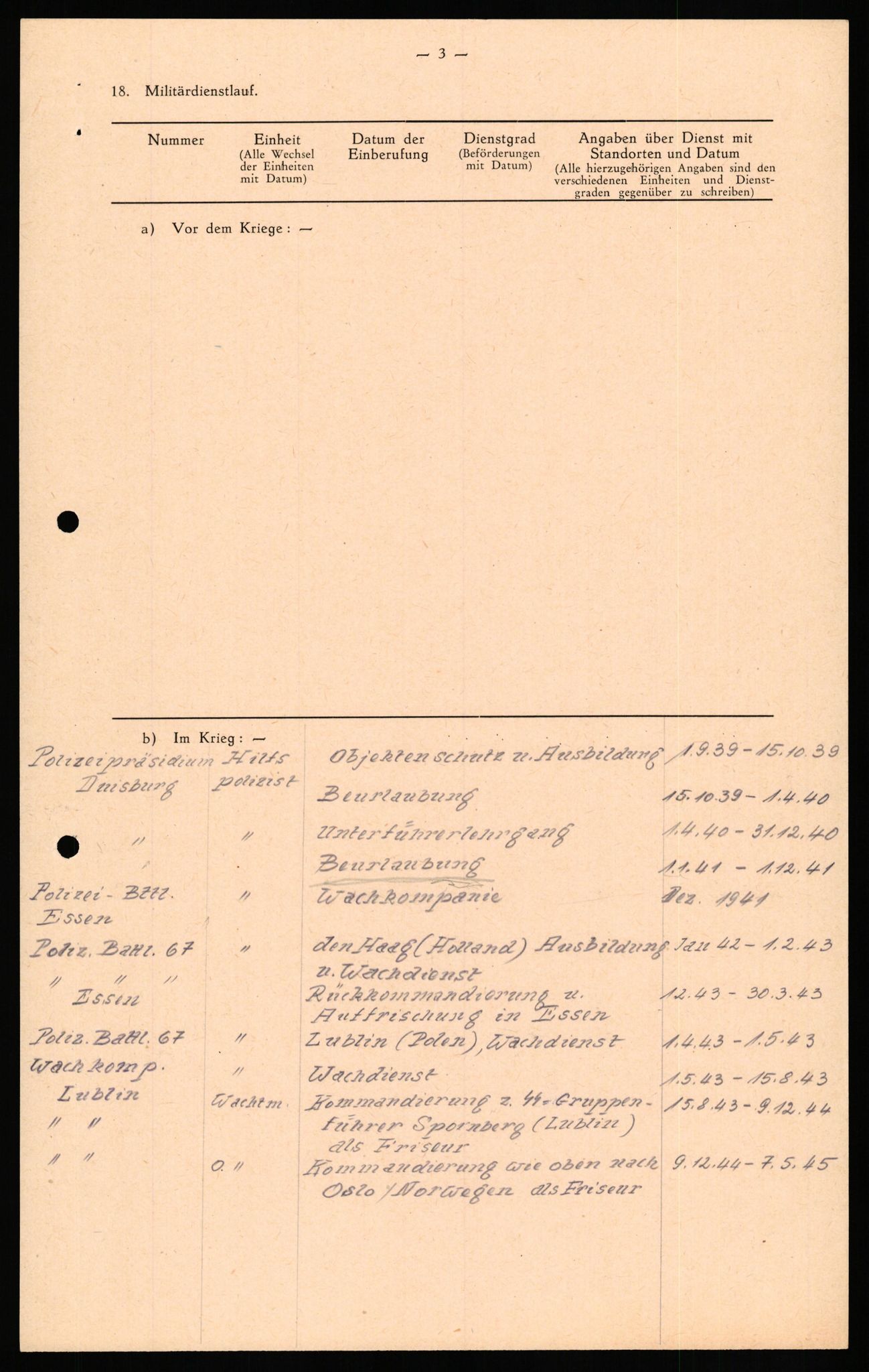 Forsvaret, Forsvarets overkommando II, AV/RA-RAFA-3915/D/Db/L0033: CI Questionaires. Tyske okkupasjonsstyrker i Norge. Tyskere., 1945-1946, s. 474