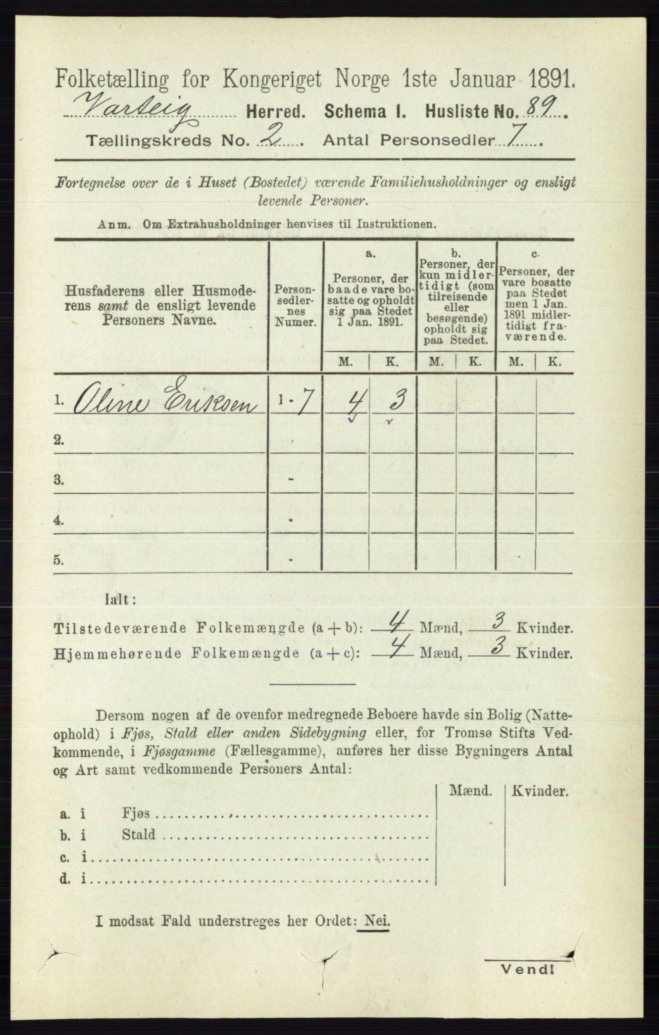 RA, Folketelling 1891 for 0114 Varteig herred, 1891, s. 573