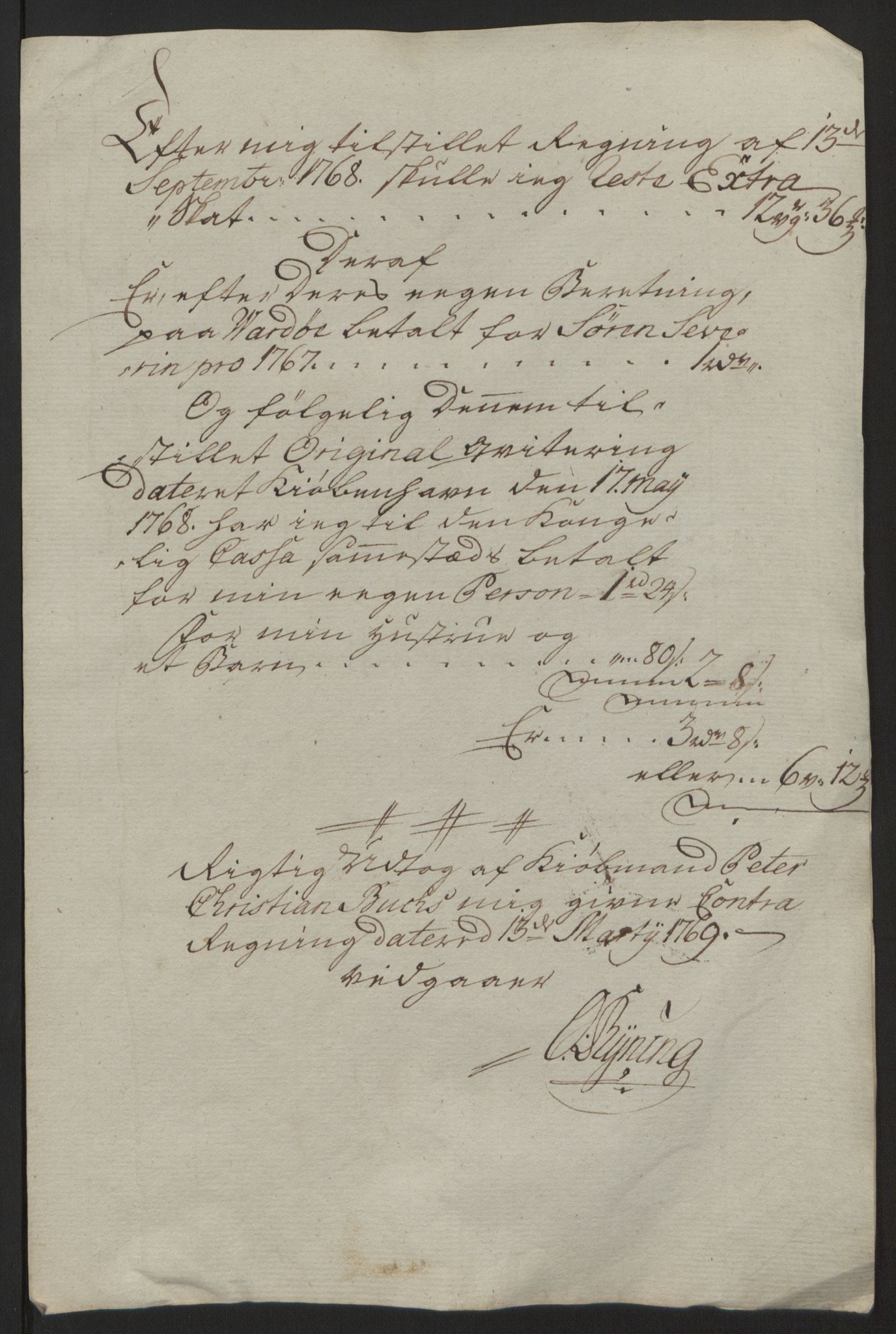 Rentekammeret inntil 1814, Reviderte regnskaper, Fogderegnskap, RA/EA-4092/R69/L4910: Ekstraskatten  Finnmark/Vardøhus, 1762-1772, s. 285