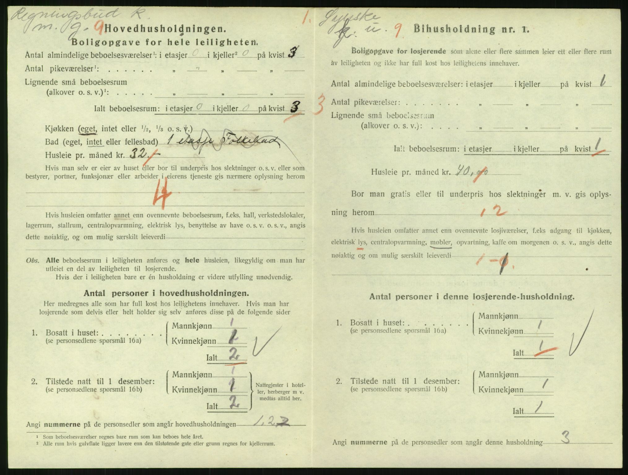 SAH, Folketelling 1920 for 0501 Lillehammer kjøpstad, 1920, s. 2007
