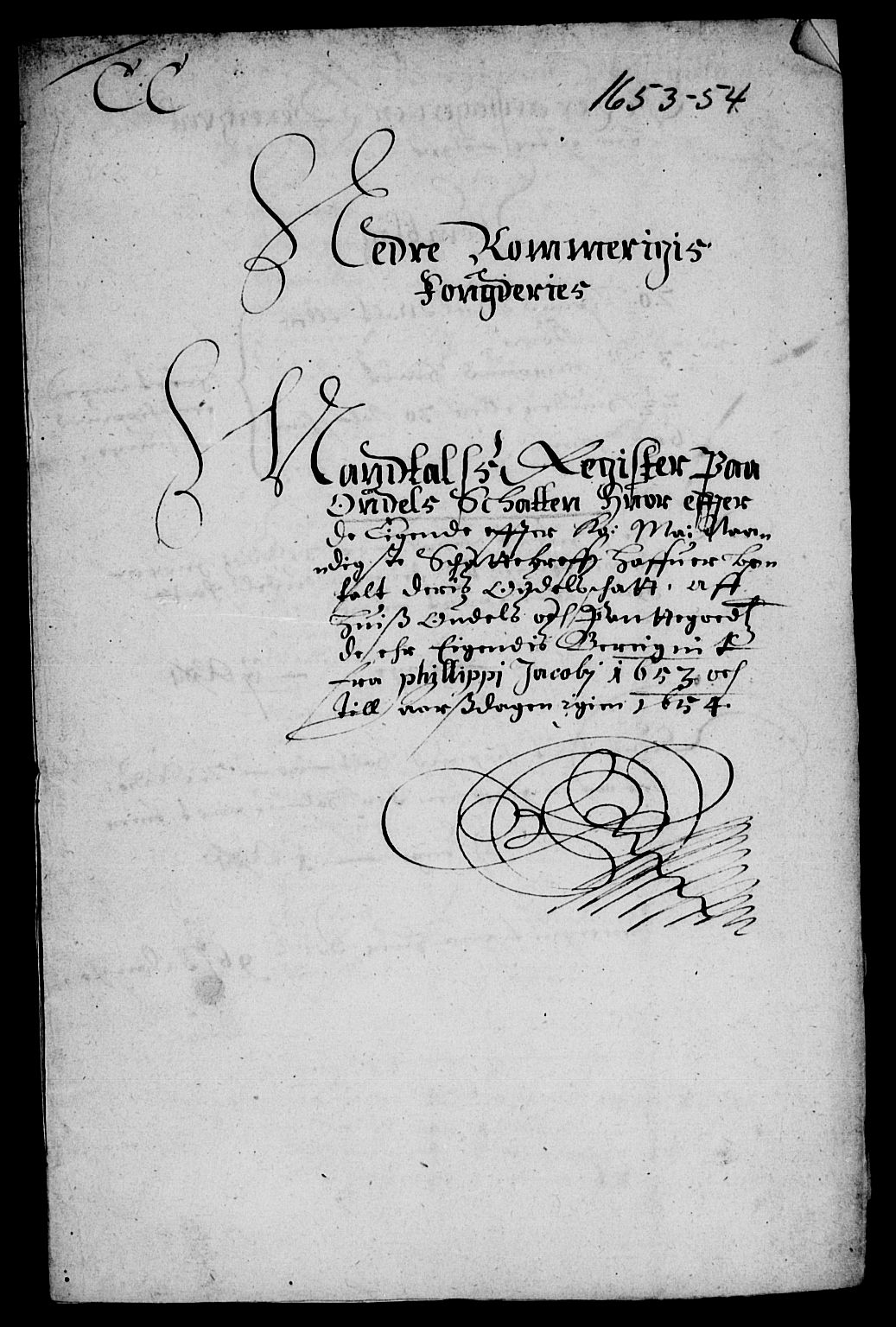 Rentekammeret inntil 1814, Reviderte regnskaper, Lensregnskaper, AV/RA-EA-5023/R/Rb/Rba/L0218: Akershus len, 1653-1654