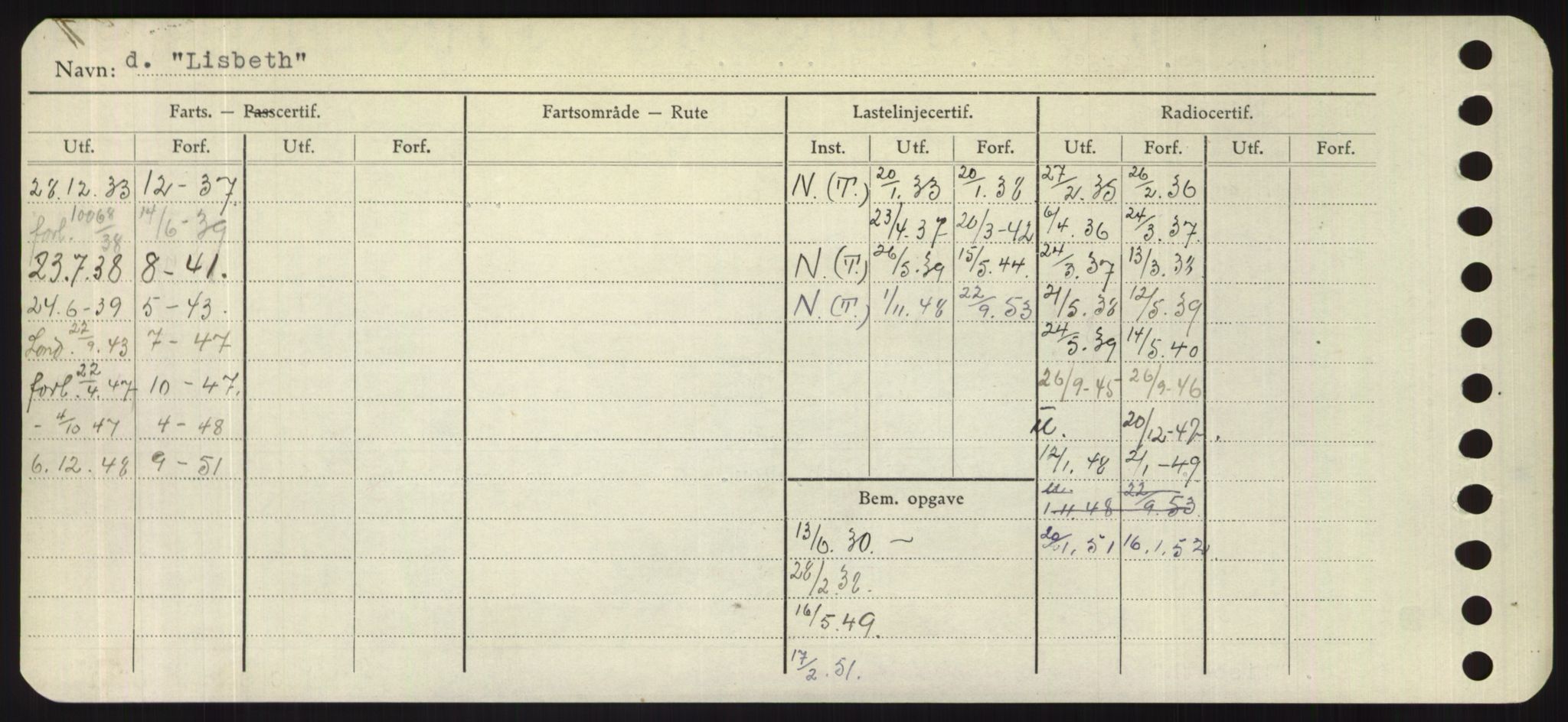 Sjøfartsdirektoratet med forløpere, Skipsmålingen, RA/S-1627/H/Hd/L0023: Fartøy, Lia-Løv, s. 194