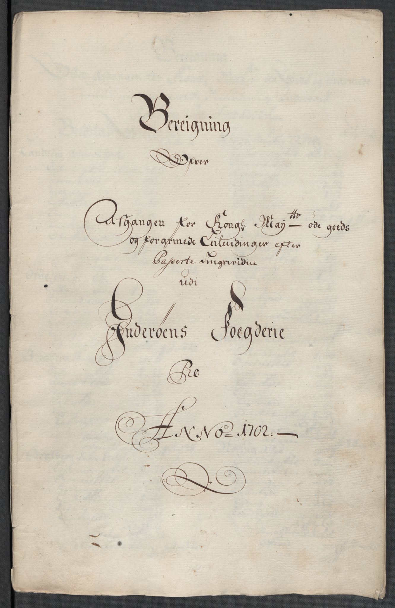 Rentekammeret inntil 1814, Reviderte regnskaper, Fogderegnskap, AV/RA-EA-4092/R63/L4312: Fogderegnskap Inderøy, 1701-1702, s. 426