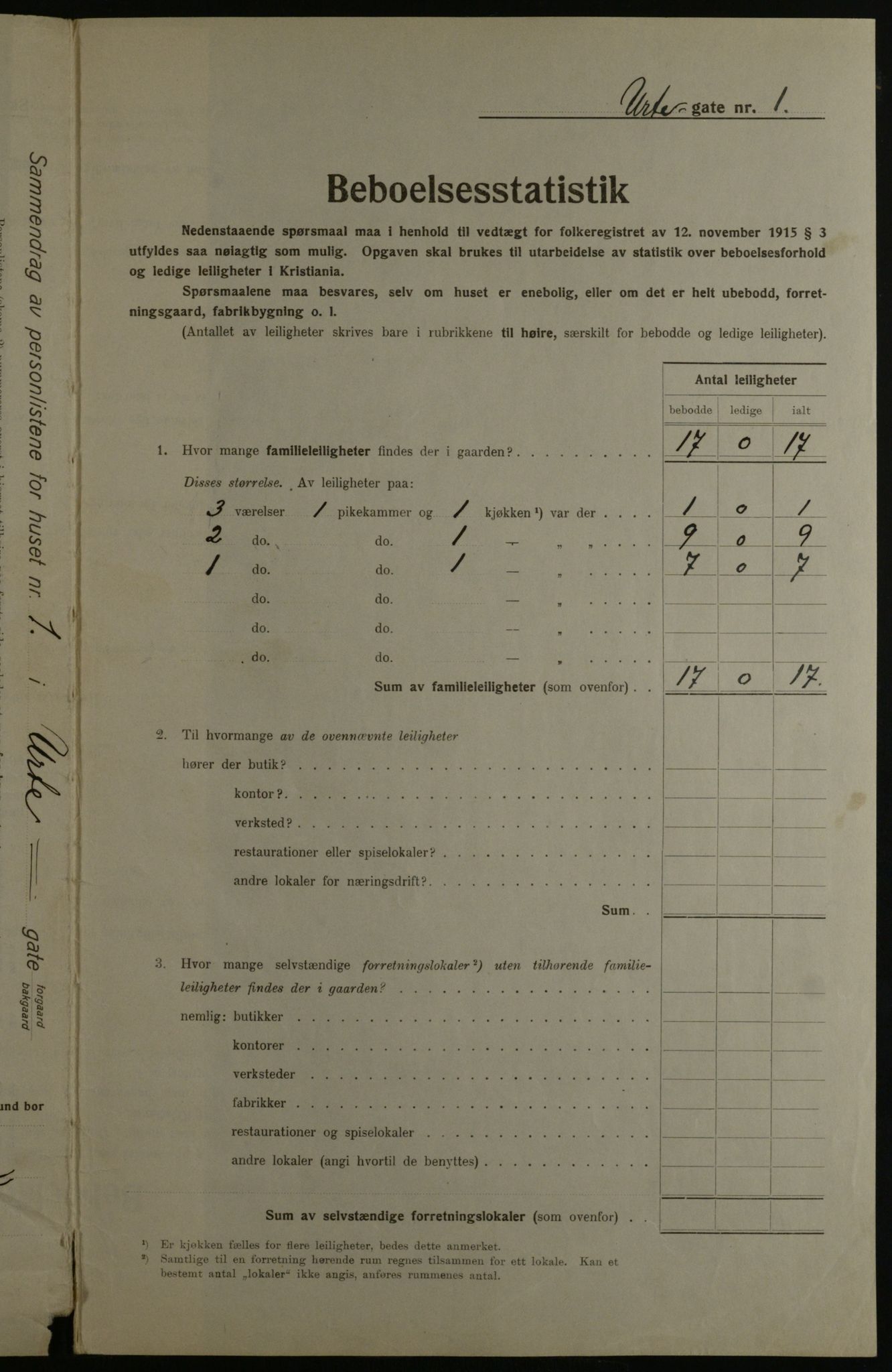 OBA, Kommunal folketelling 1.12.1923 for Kristiania, 1923, s. 133272