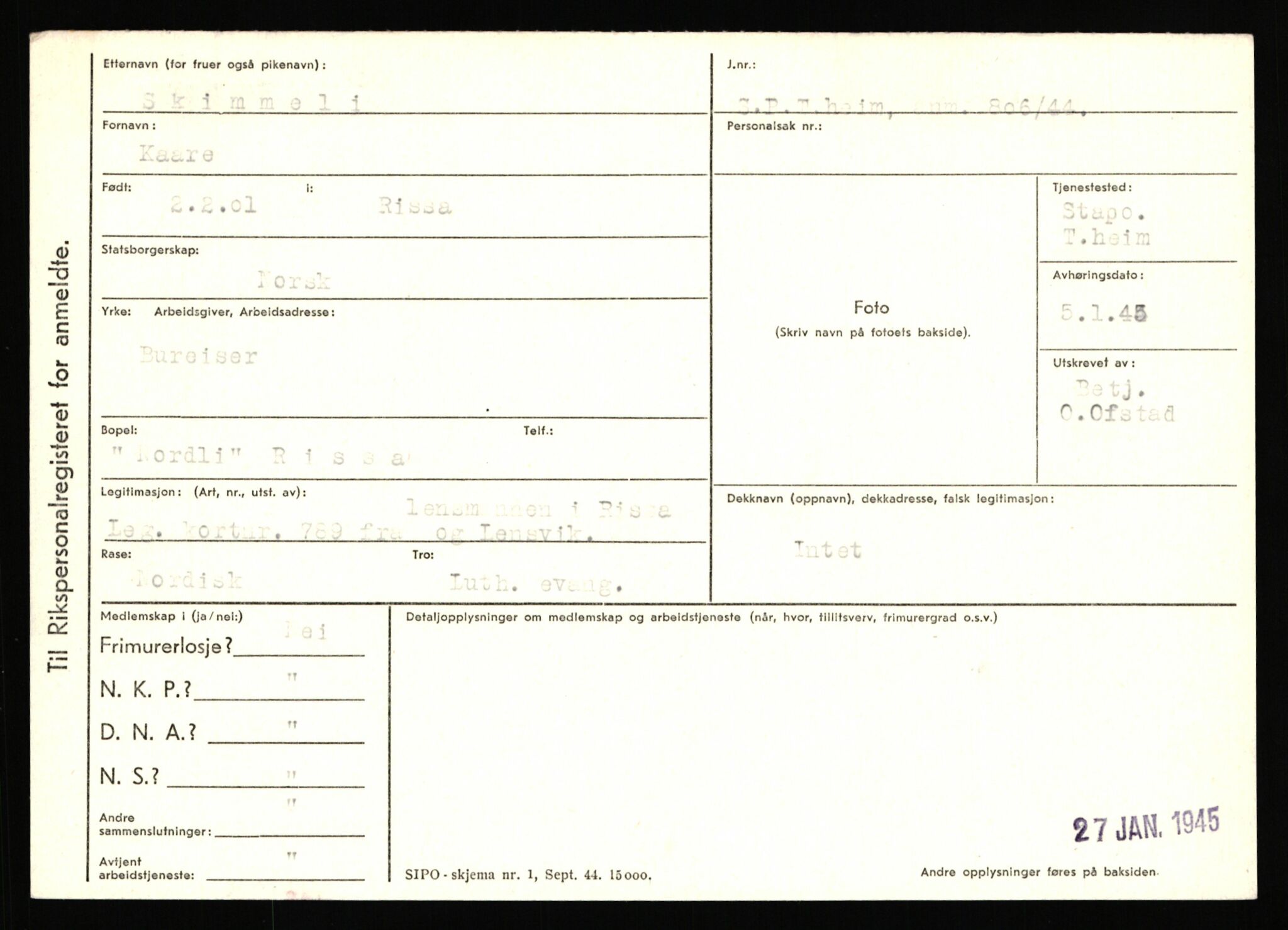 Statspolitiet - Hovedkontoret / Osloavdelingen, AV/RA-S-1329/C/Ca/L0014: Seterlien - Svartås, 1943-1945, s. 973