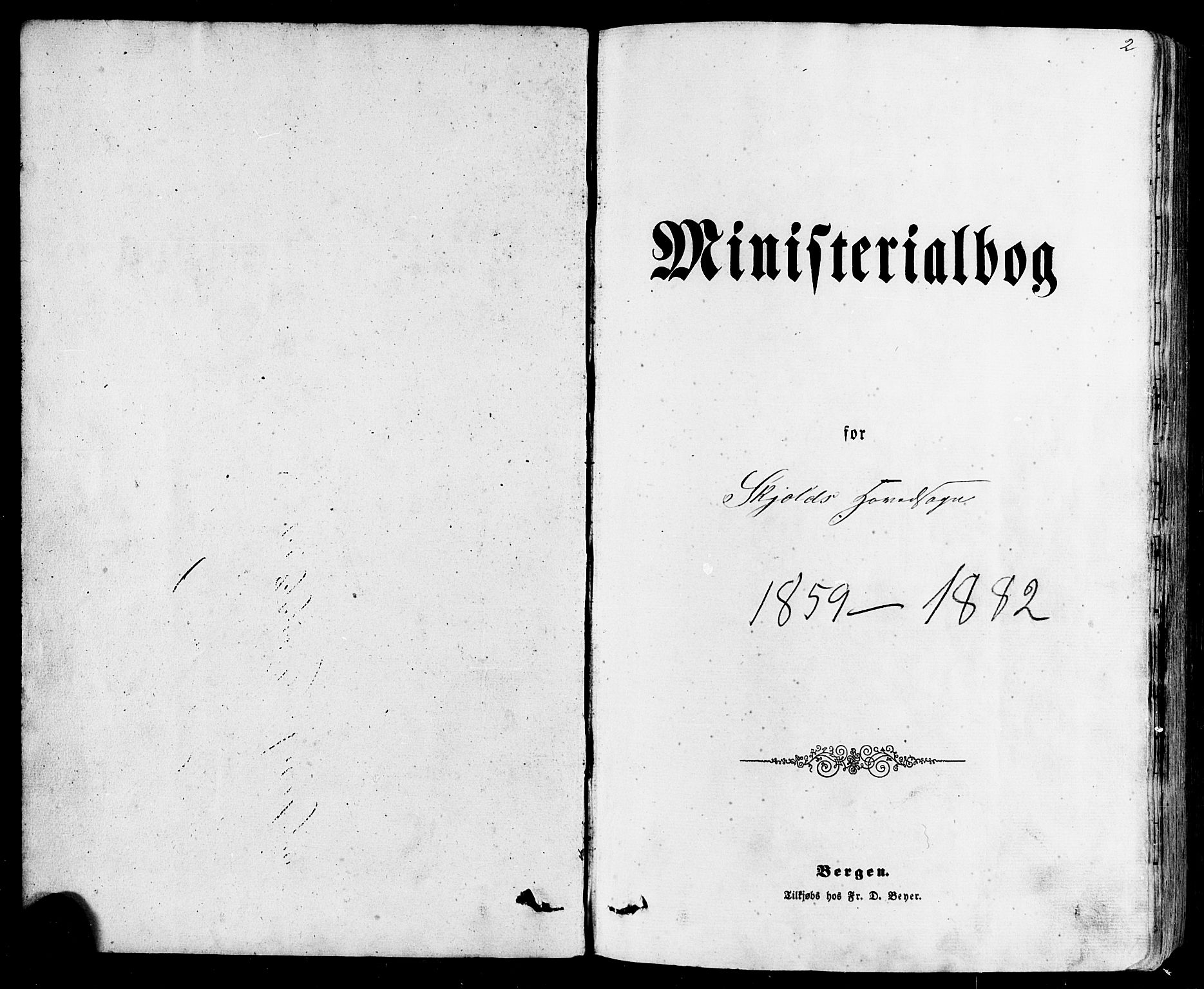 Skjold sokneprestkontor, SAST/A-101847/H/Ha/Haa/L0008: Ministerialbok nr. A 8, 1856-1882, s. 2