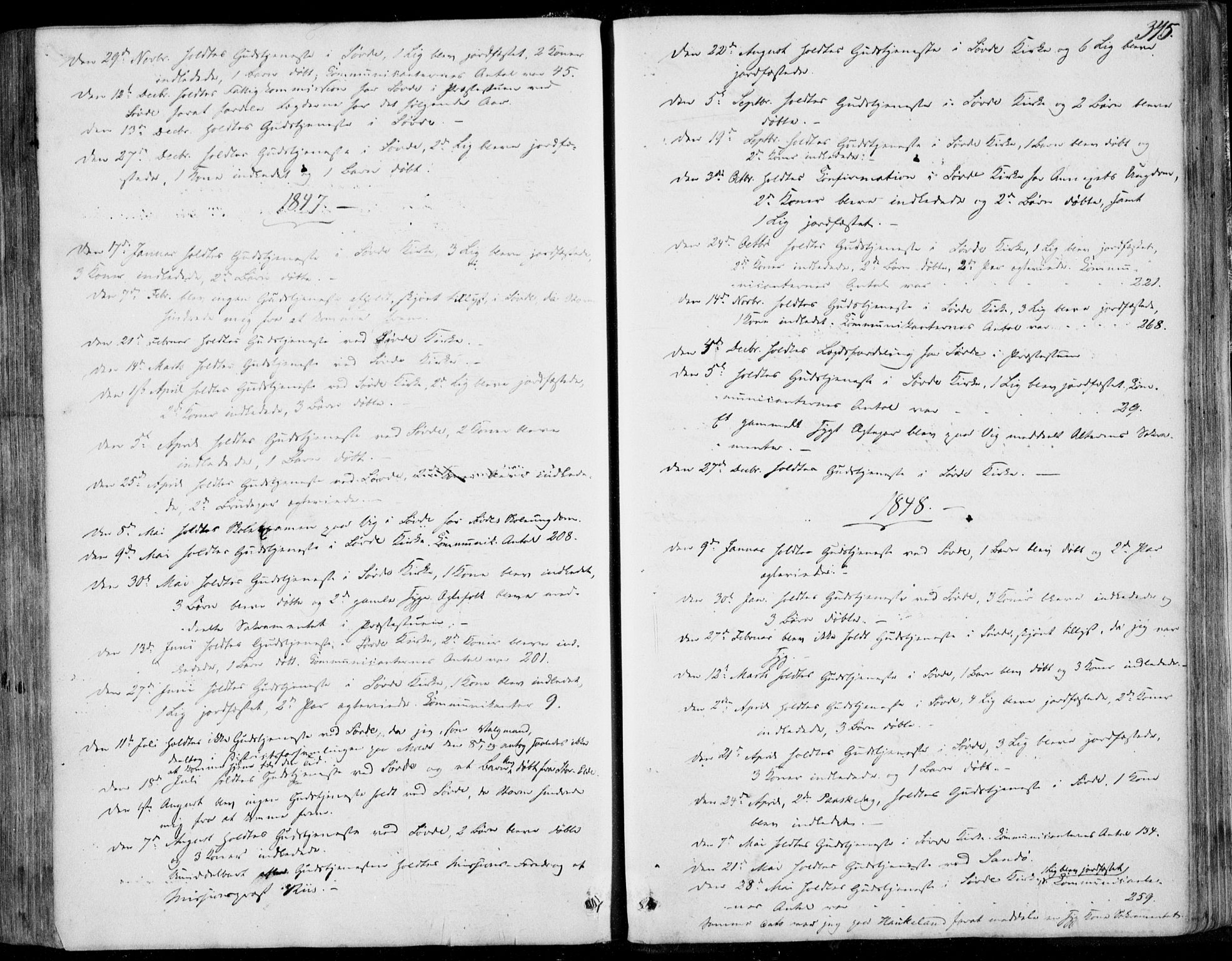 Ministerialprotokoller, klokkerbøker og fødselsregistre - Møre og Romsdal, AV/SAT-A-1454/502/L0023: Ministerialbok nr. 502A01, 1844-1873, s. 345