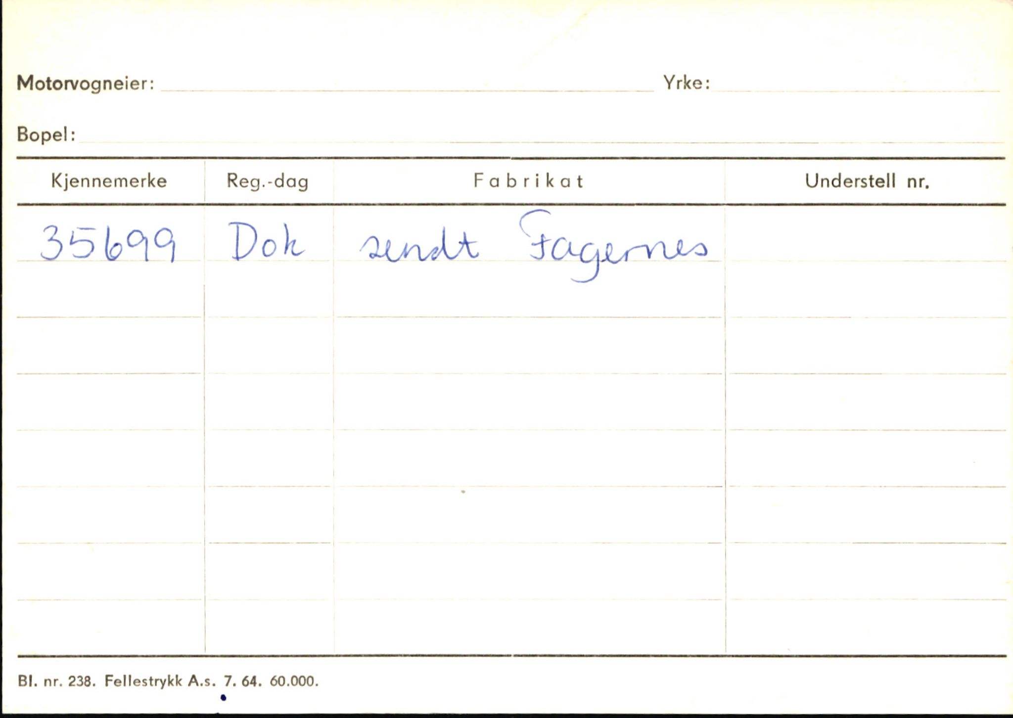 Statens vegvesen, Sogn og Fjordane vegkontor, AV/SAB-A-5301/4/F/L0145: Registerkort Vågsøy S-Å. Årdal I-P, 1945-1975, s. 1544