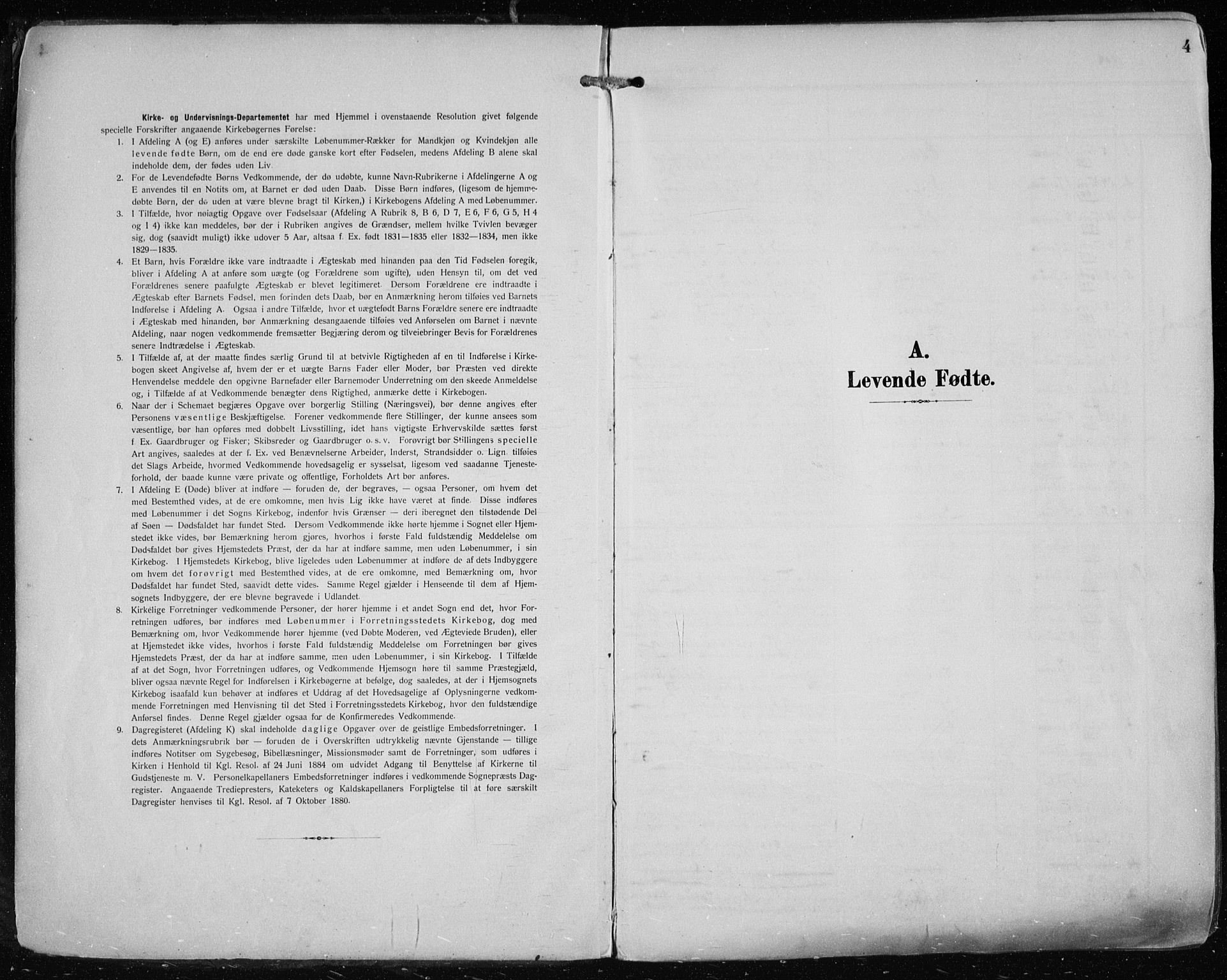 Haugesund sokneprestkontor, AV/SAST-A -101863/H/Ha/Haa/L0008: Ministerialbok nr. A 8, 1908-1921, s. 4