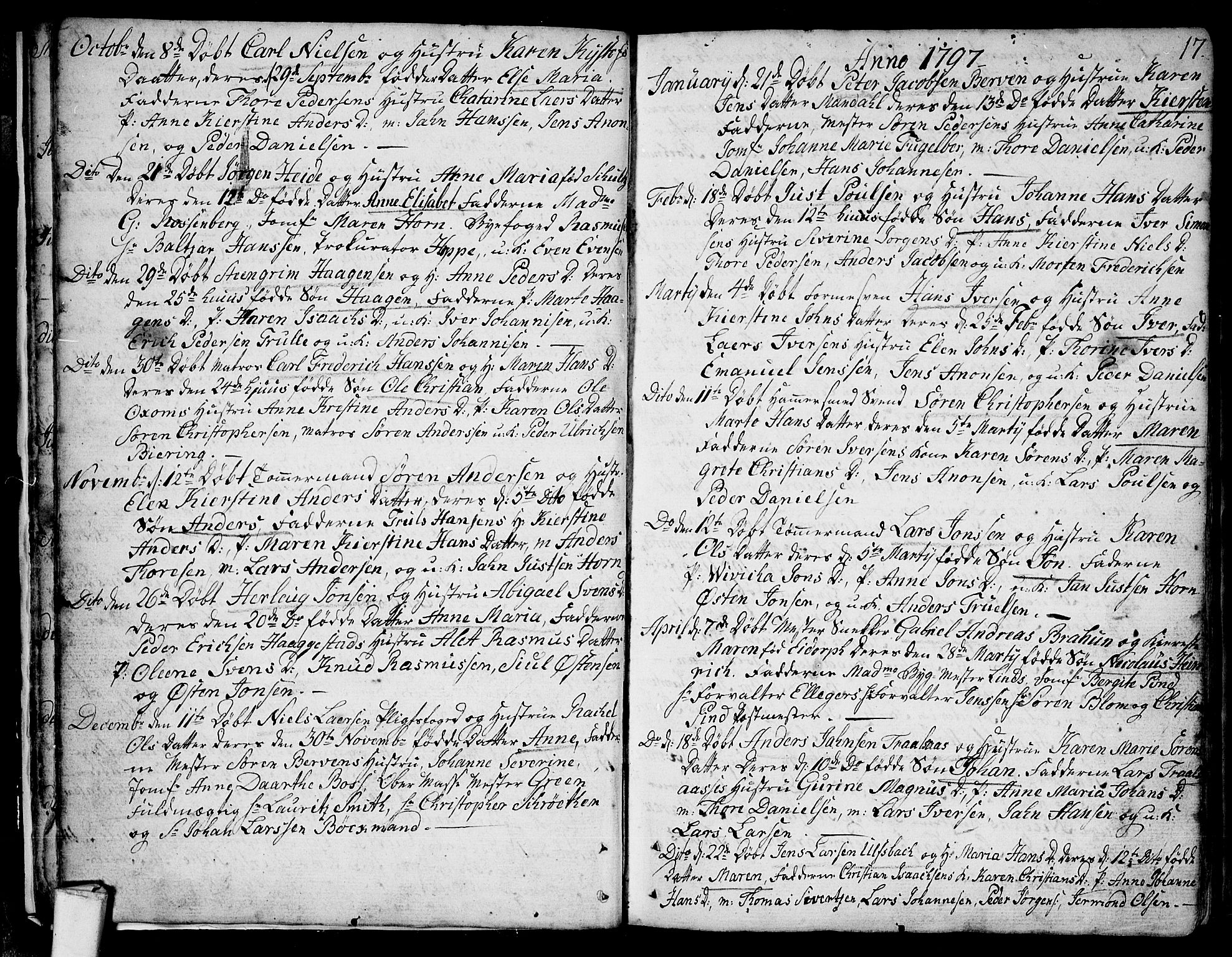 Larvik kirkebøker, SAKO/A-352/F/Fb/L0001: Ministerialbok nr. II 1, 1779-1817, s. 17