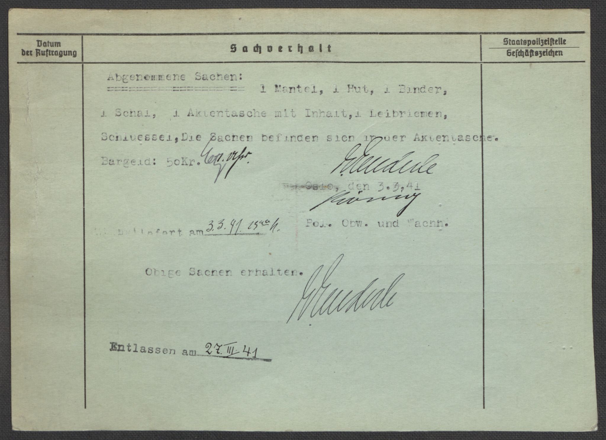 Befehlshaber der Sicherheitspolizei und des SD, RA/RAFA-5969/E/Ea/Eaa/L0002: Register over norske fanger i Møllergata 19: Bj-Eng, 1940-1945, s. 1340
