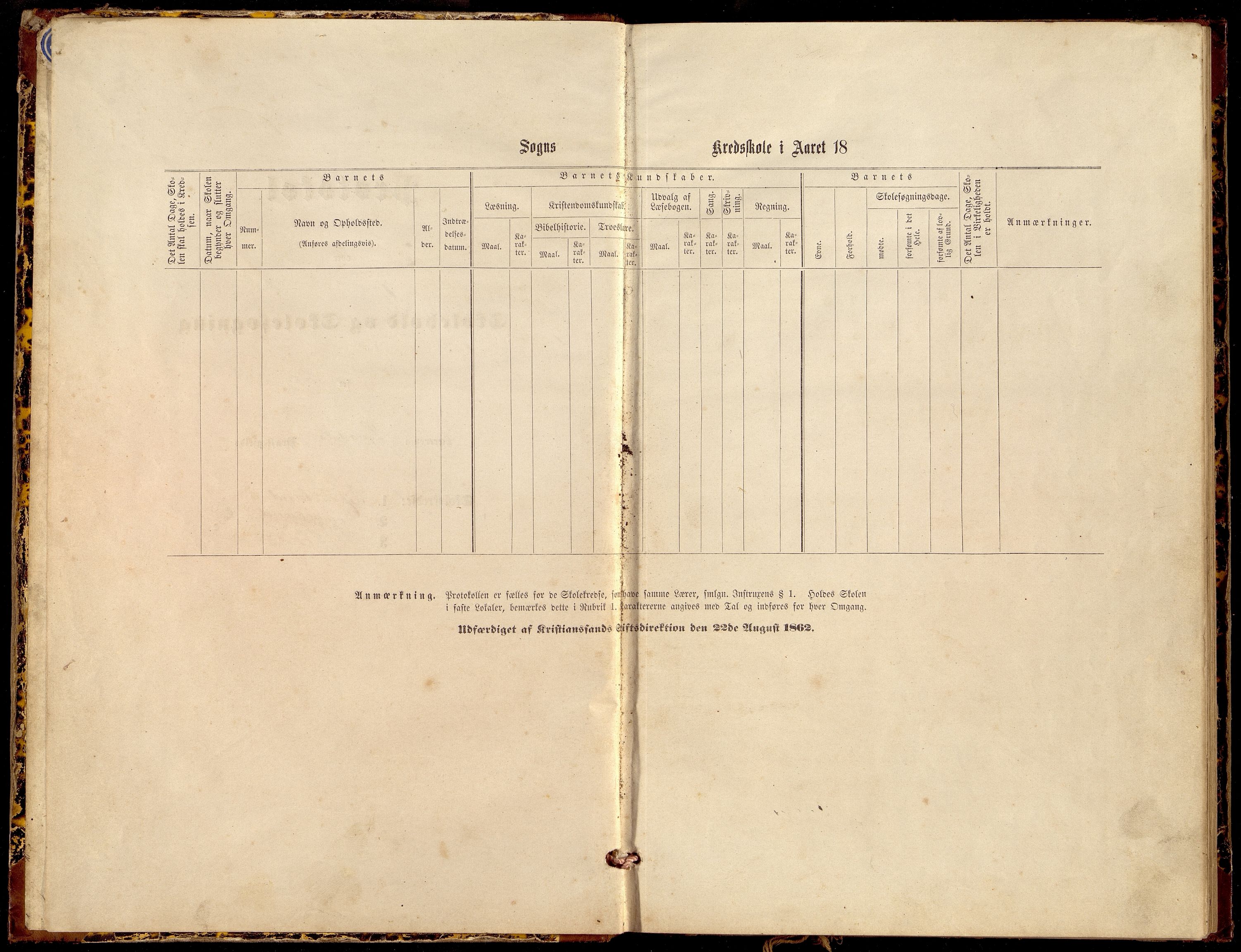 Lyngdal kommune - Tjomsland Skolekrets, ARKSOR/1032LG553/H/L0002: Skoleprotokoll (d), 1869-1886